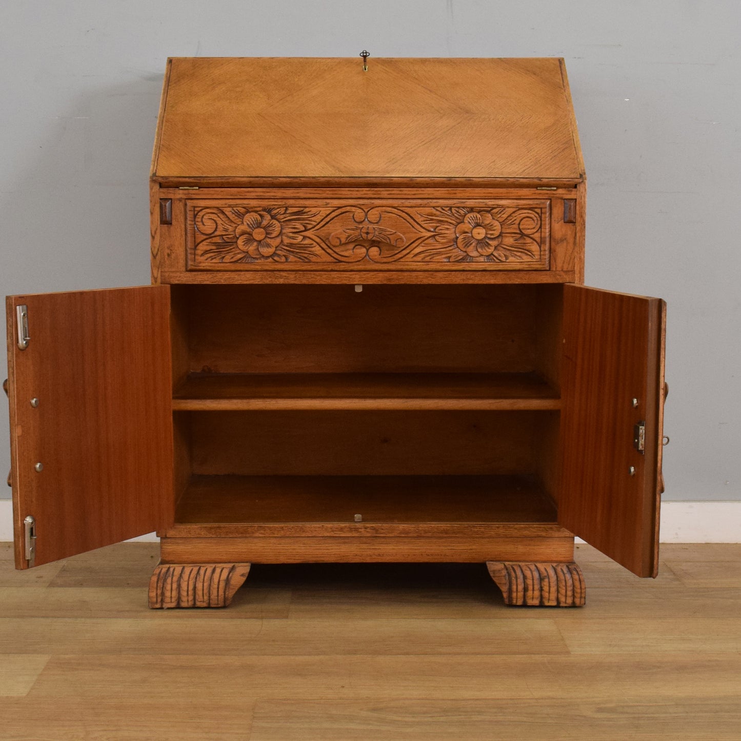 Refinished Carved Bureau