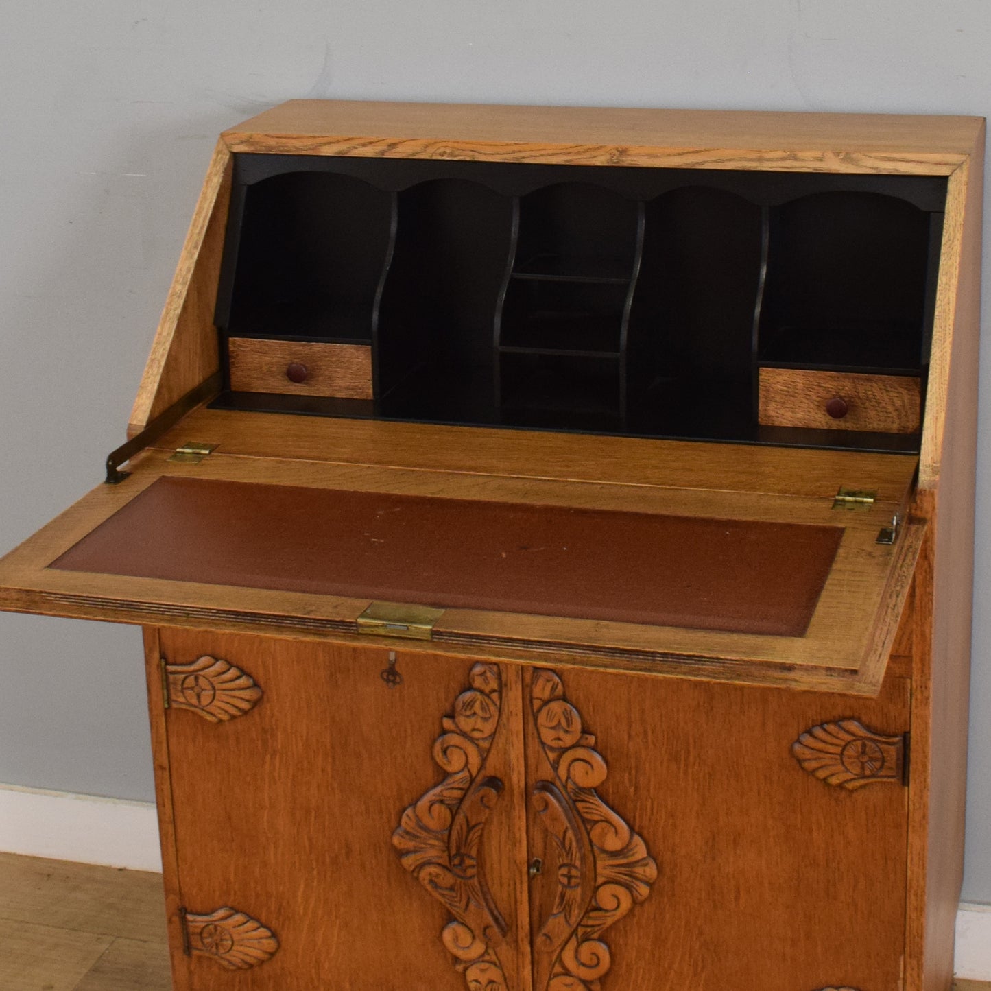 Refinished Carved Bureau