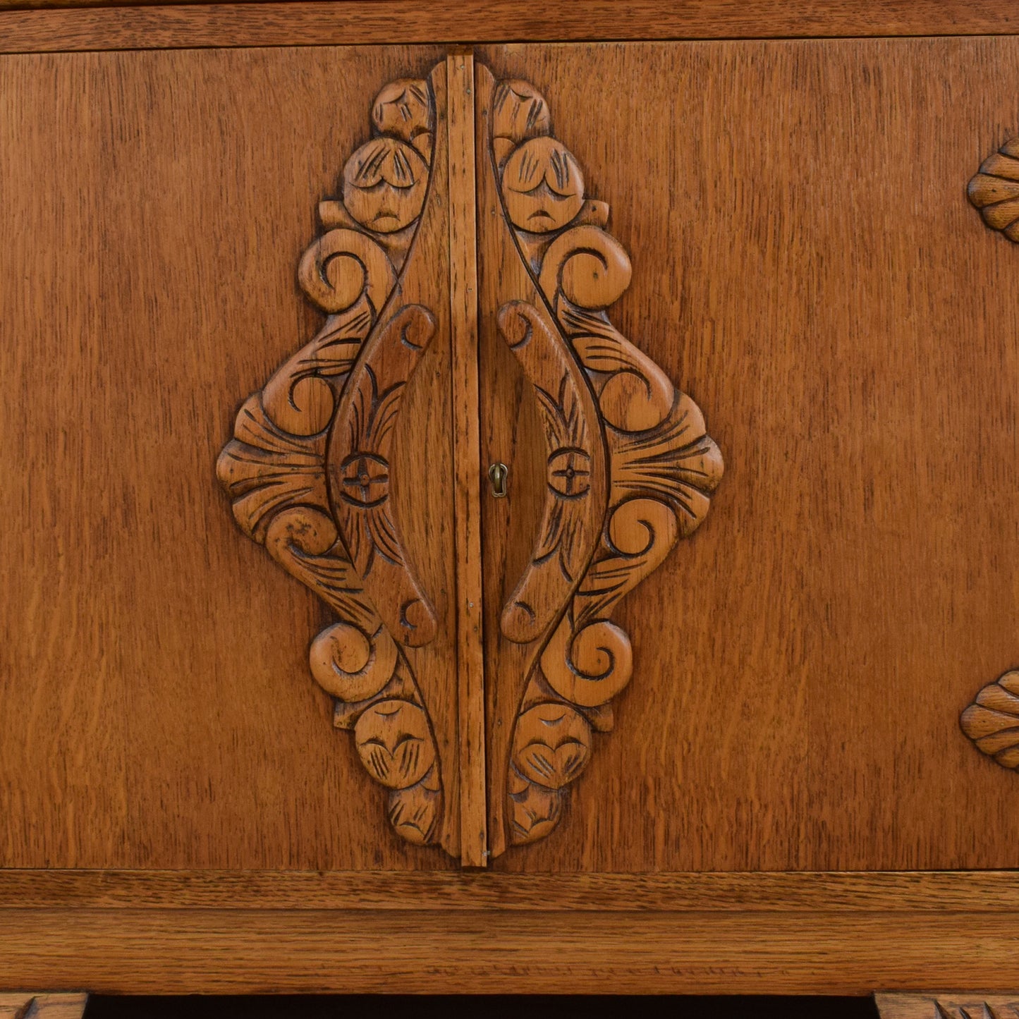 Refinished Carved Bureau