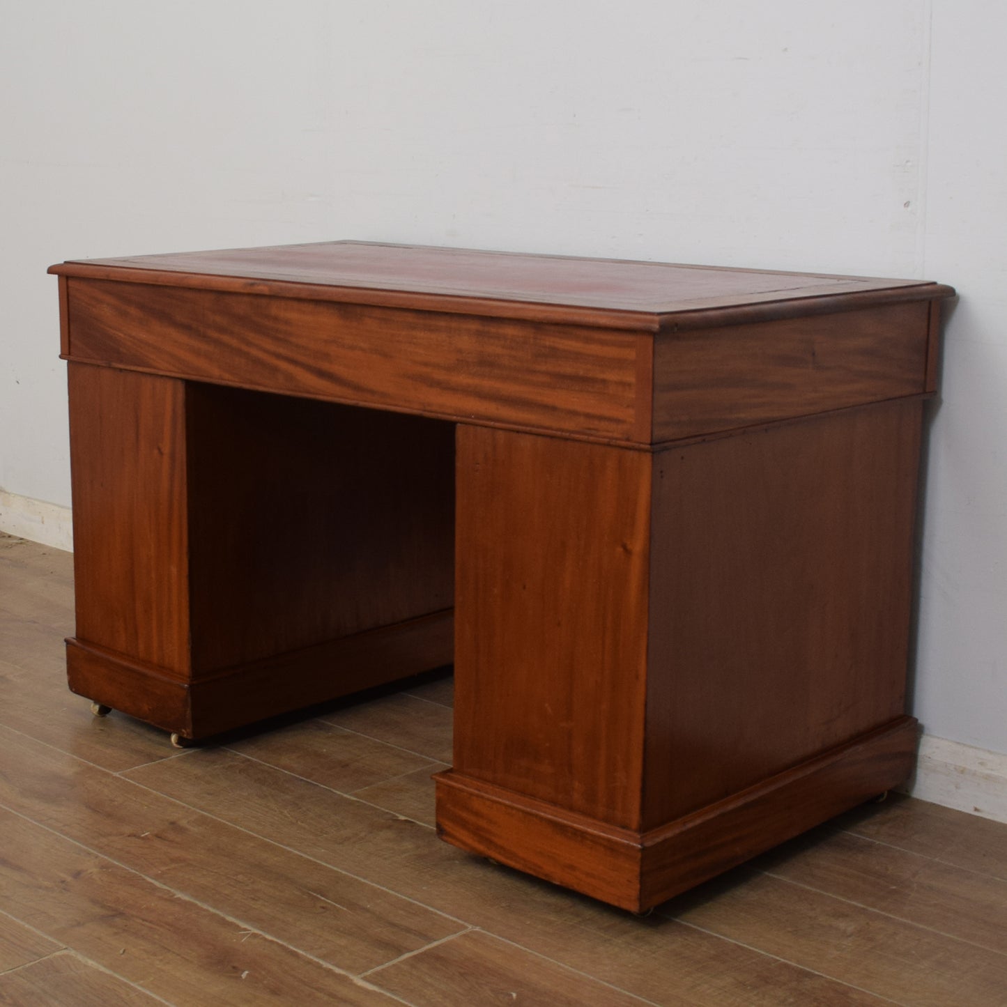 Antique Victorian Pedestal Desk