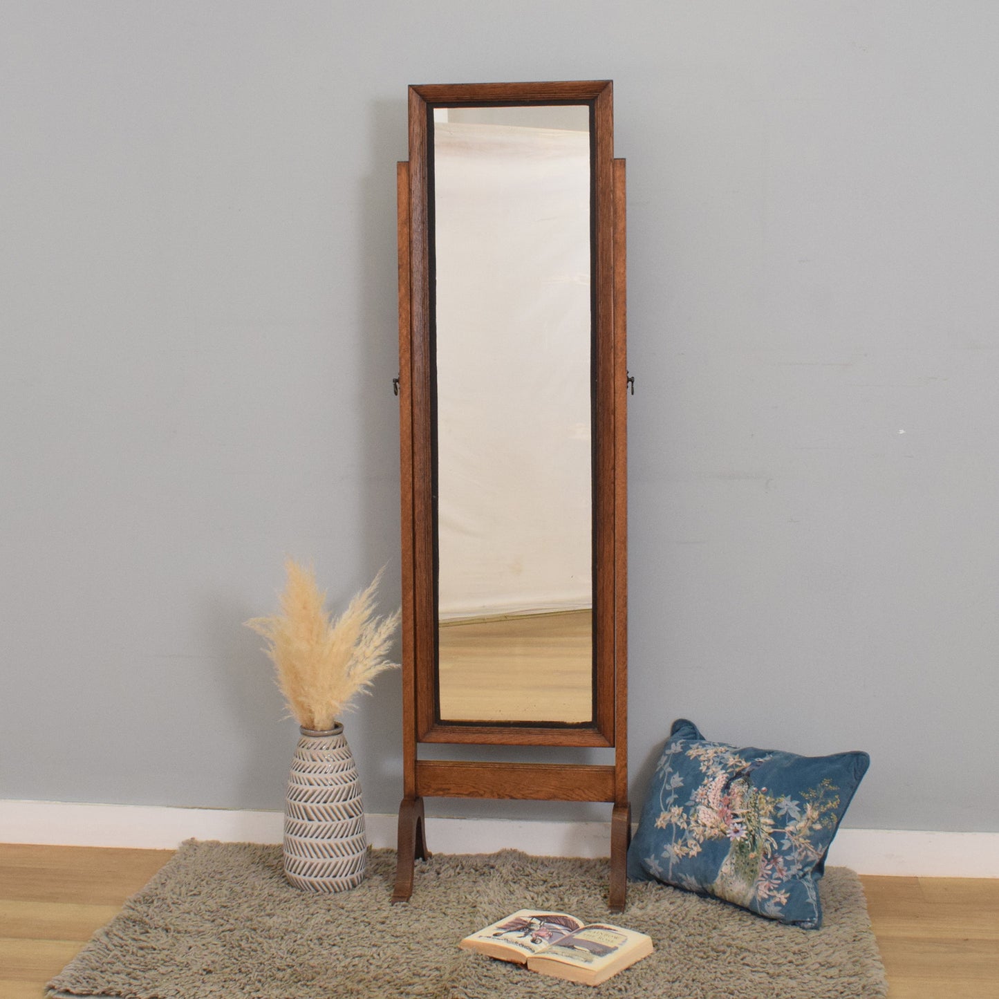 Restored Oak Mirror