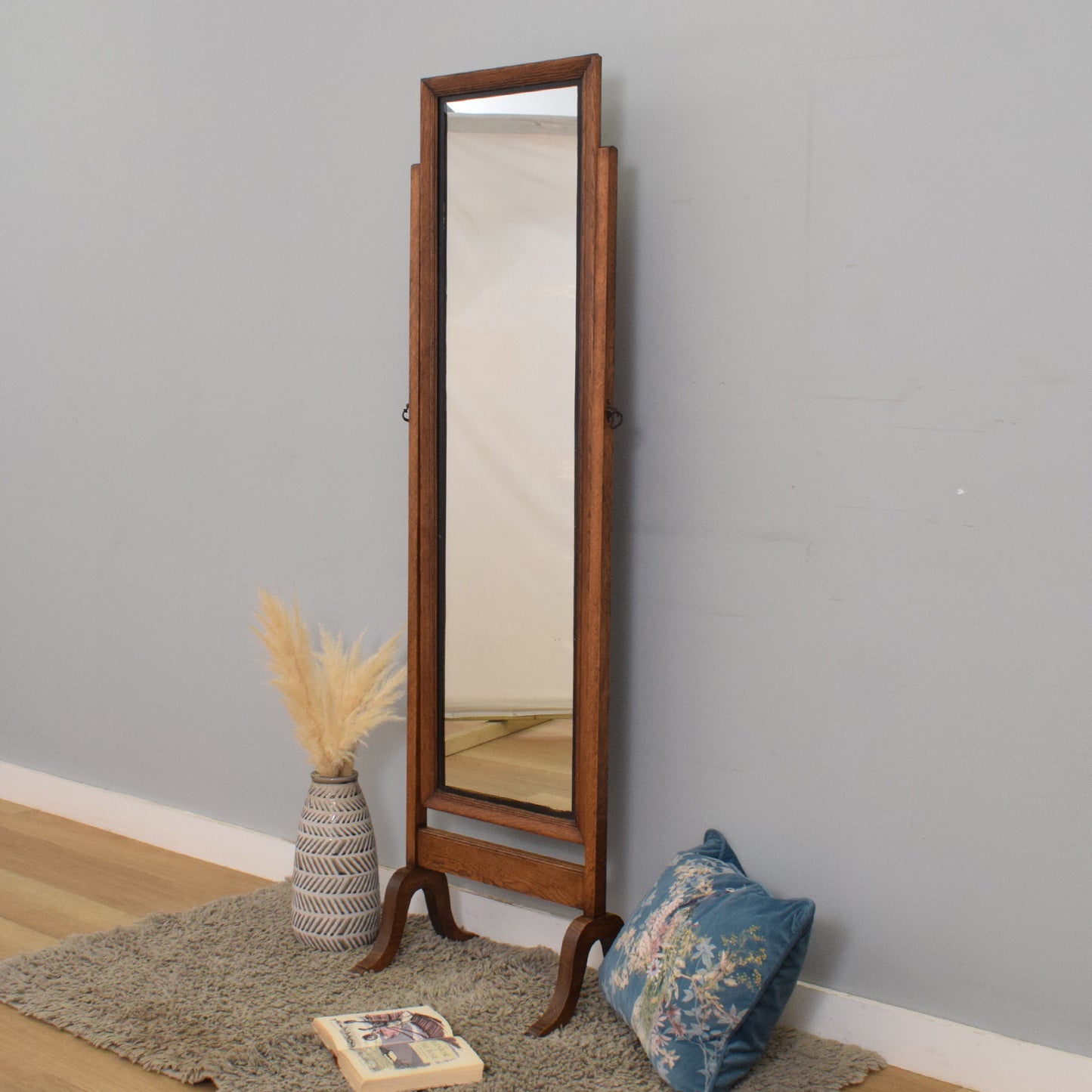 Restored Oak Mirror