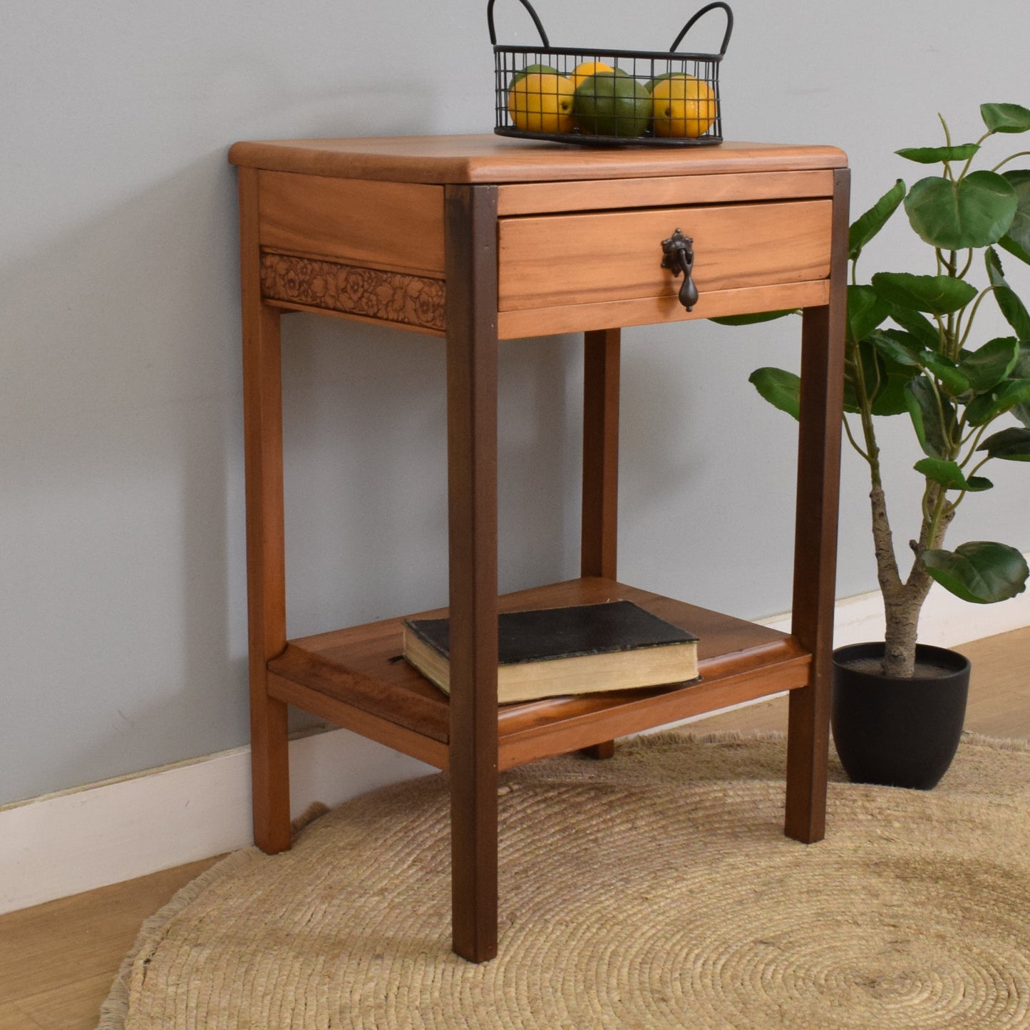 Restored Satinwood Side Table