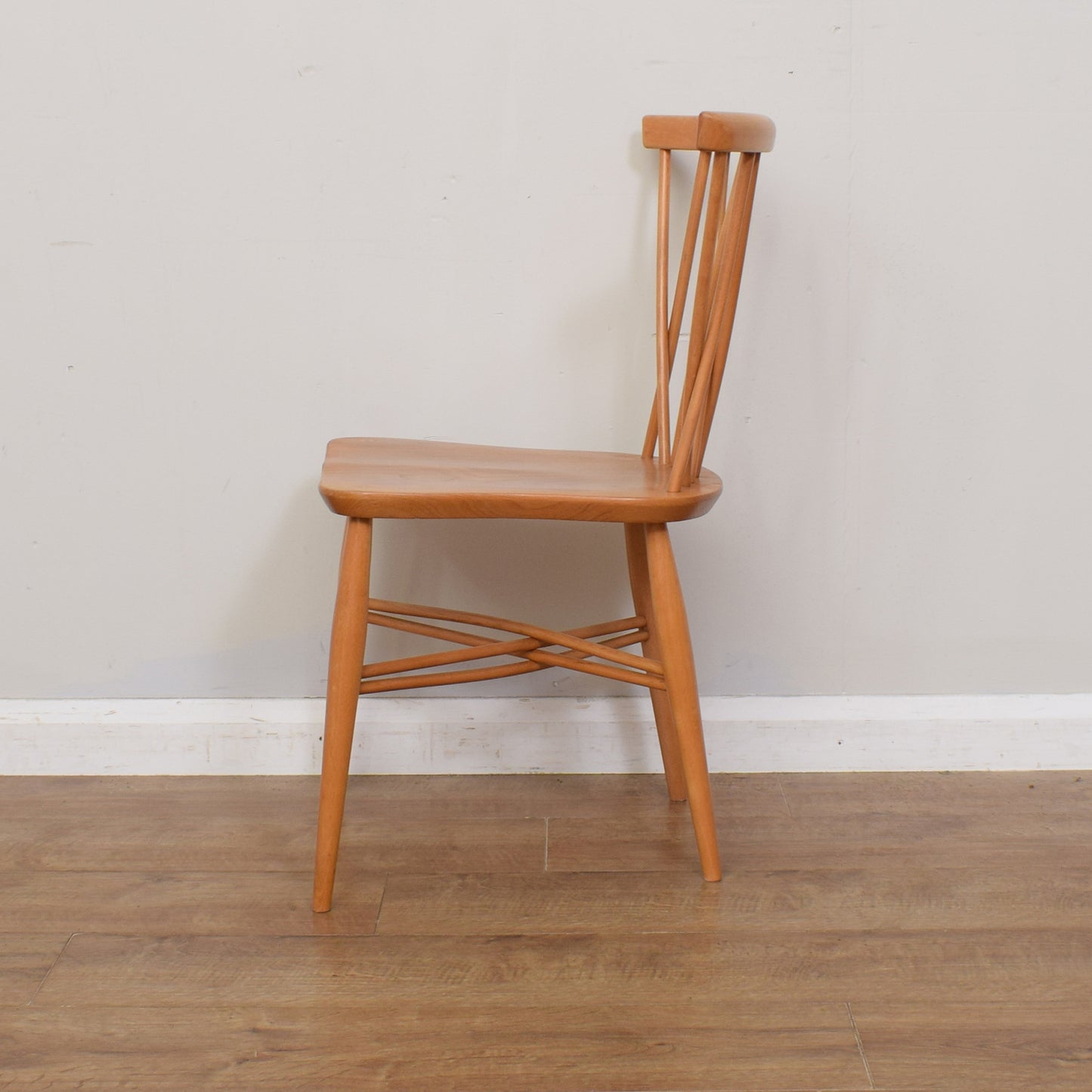 Ercol Windsor Plank Table And Six Chairs