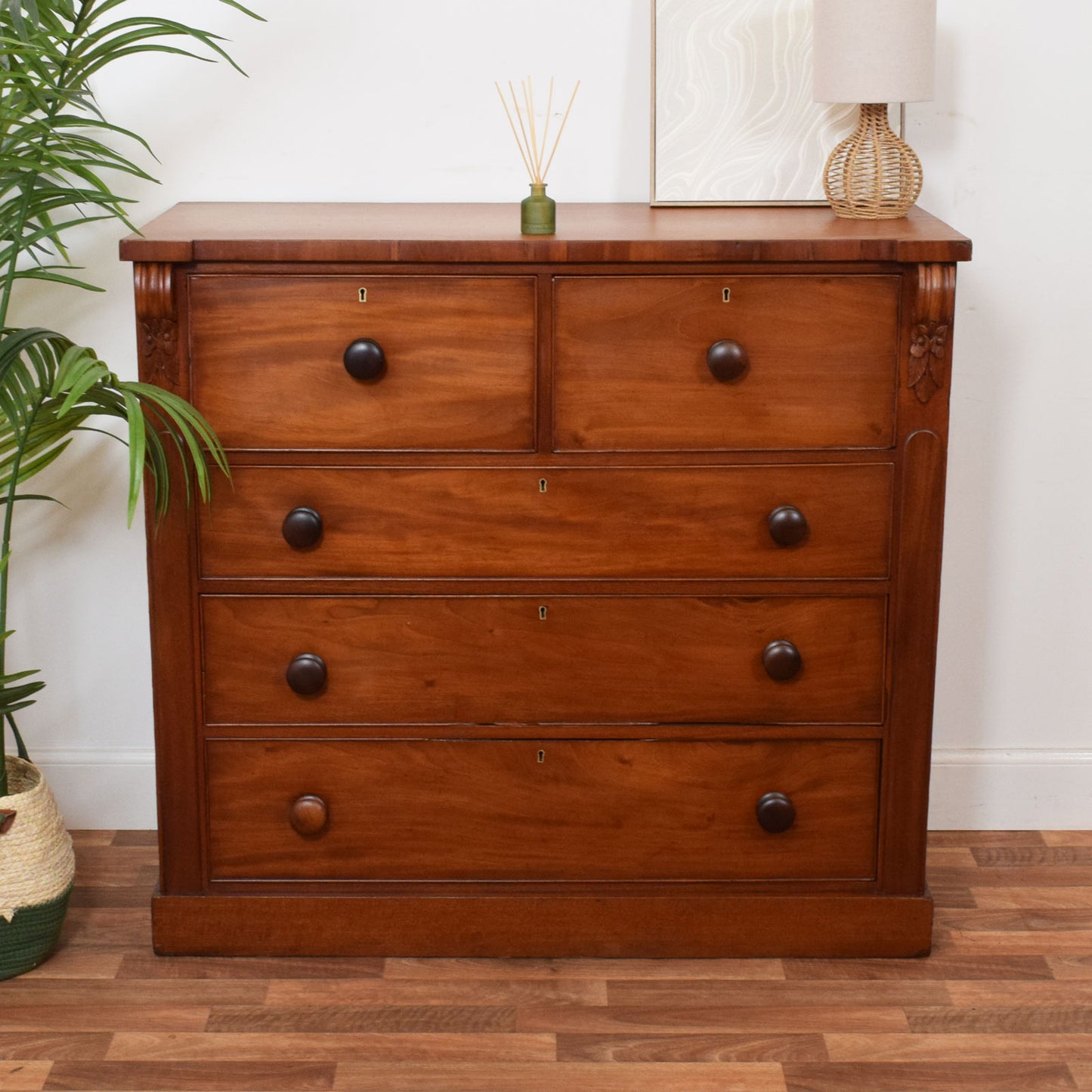 Rustic Mahogany Chest of Drawers