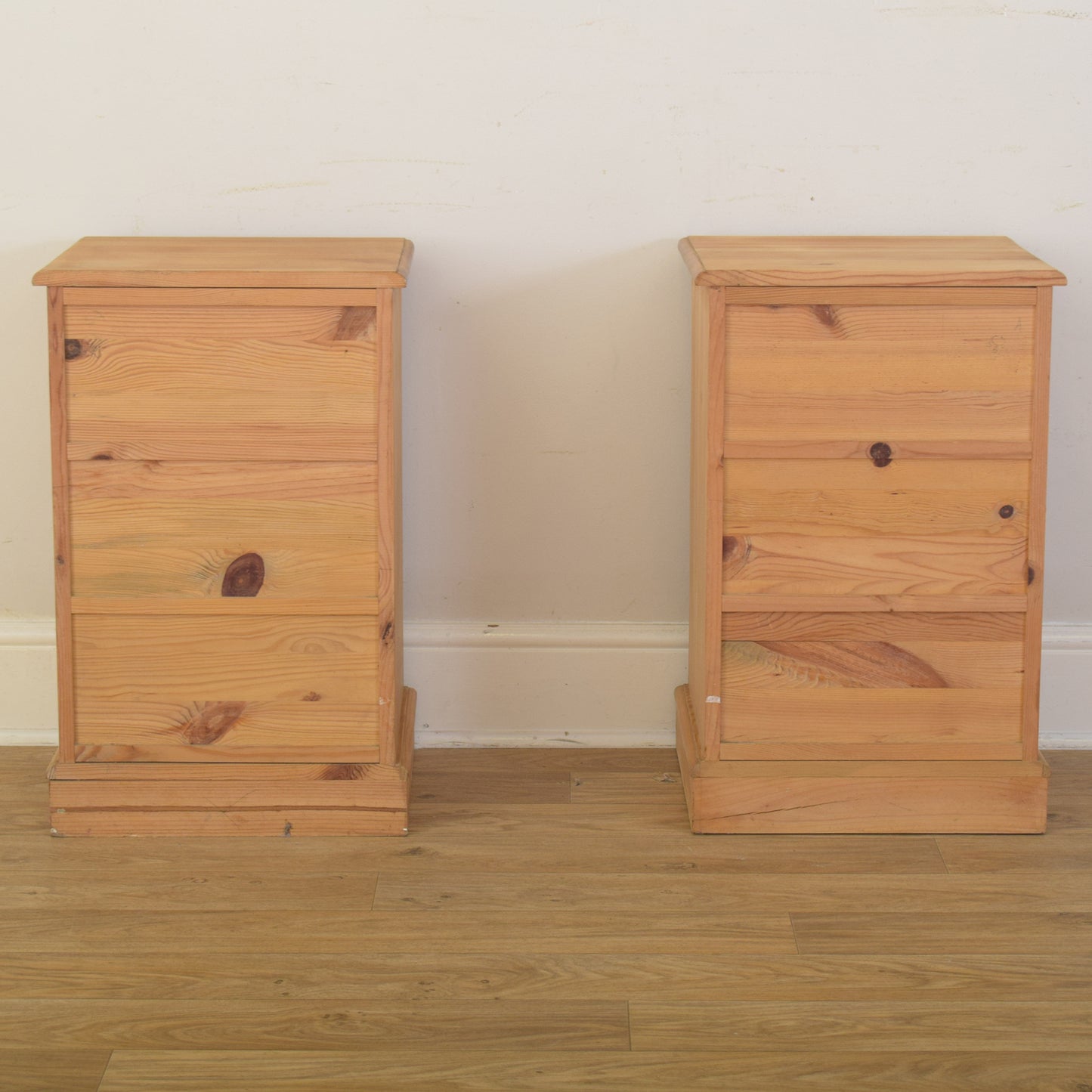 Pair Of Pine Bedsides