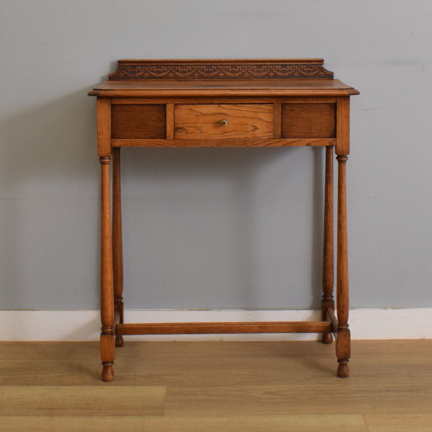 Refinished Oak Hall Table