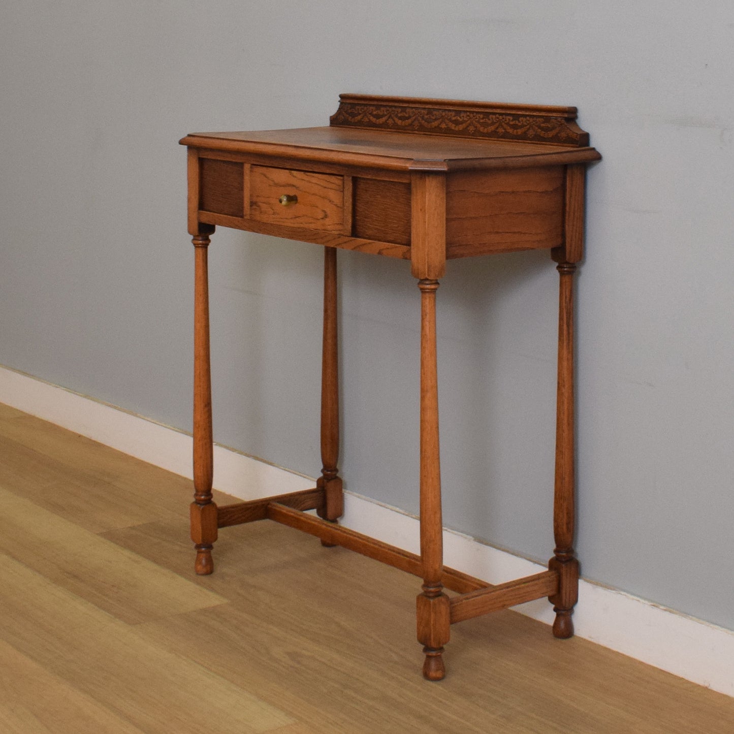 Refinished Oak Hall Table