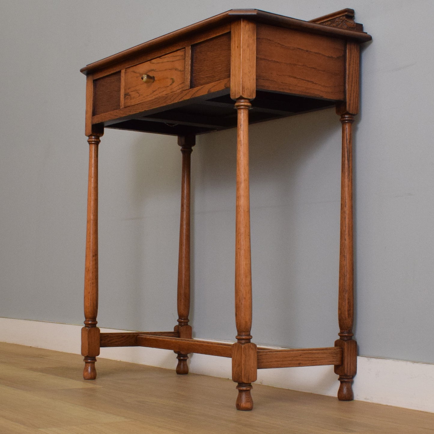 Refinished Oak Hall Table