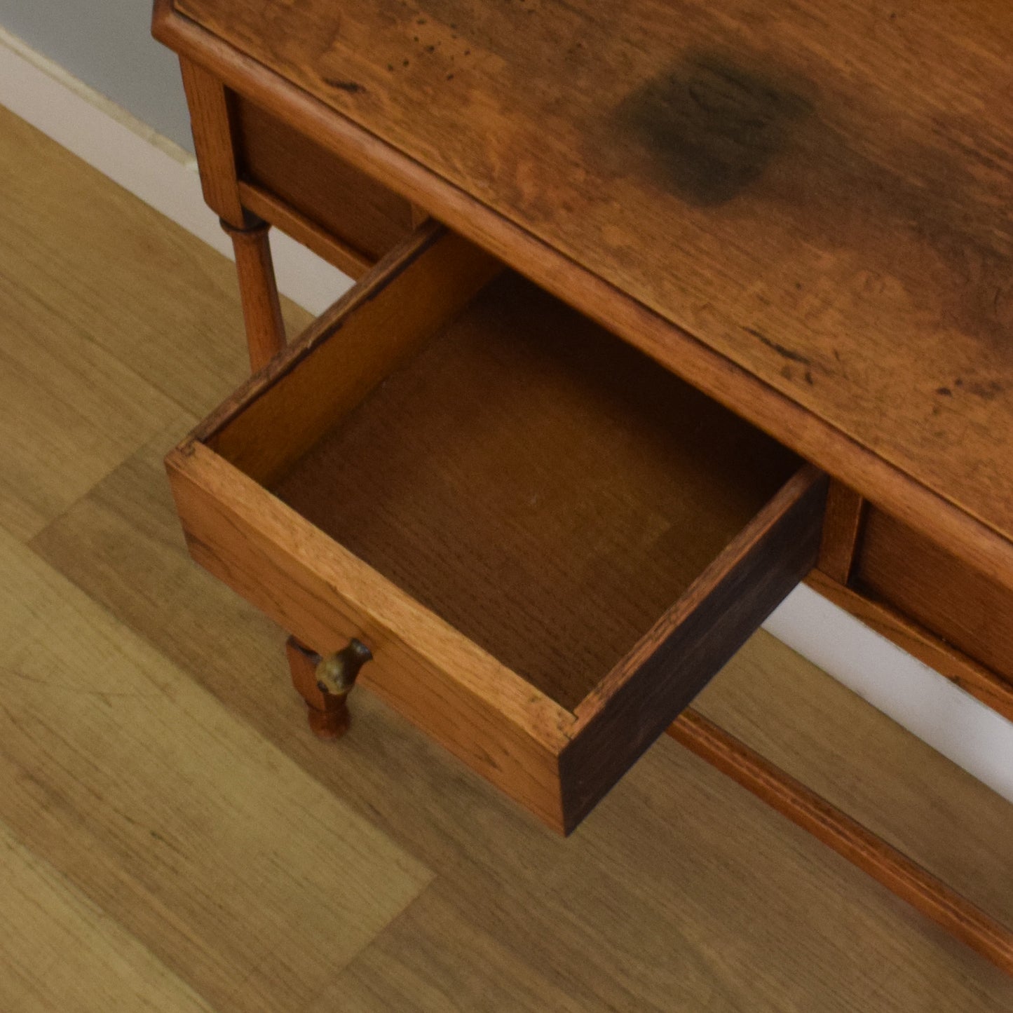 Refinished Oak Hall Table