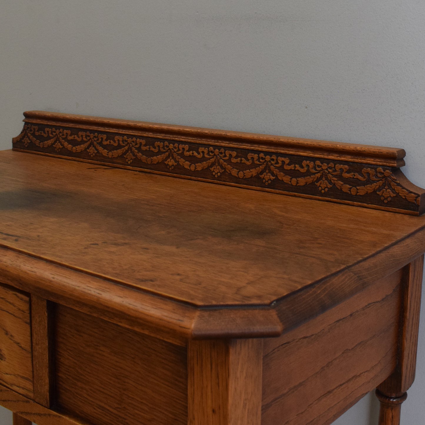 Refinished Oak Hall Table