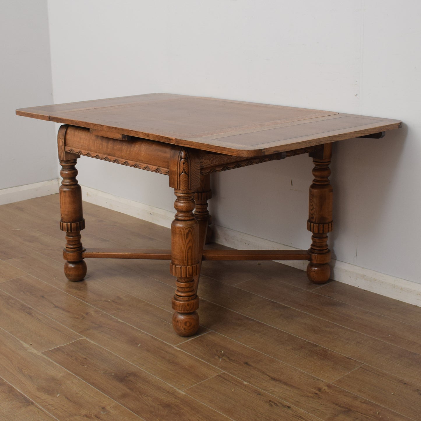 Draw-Leaf Table and Four Chairs