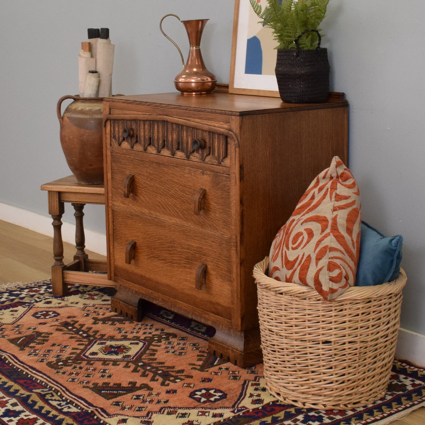 Small Oak Chest of Drawers