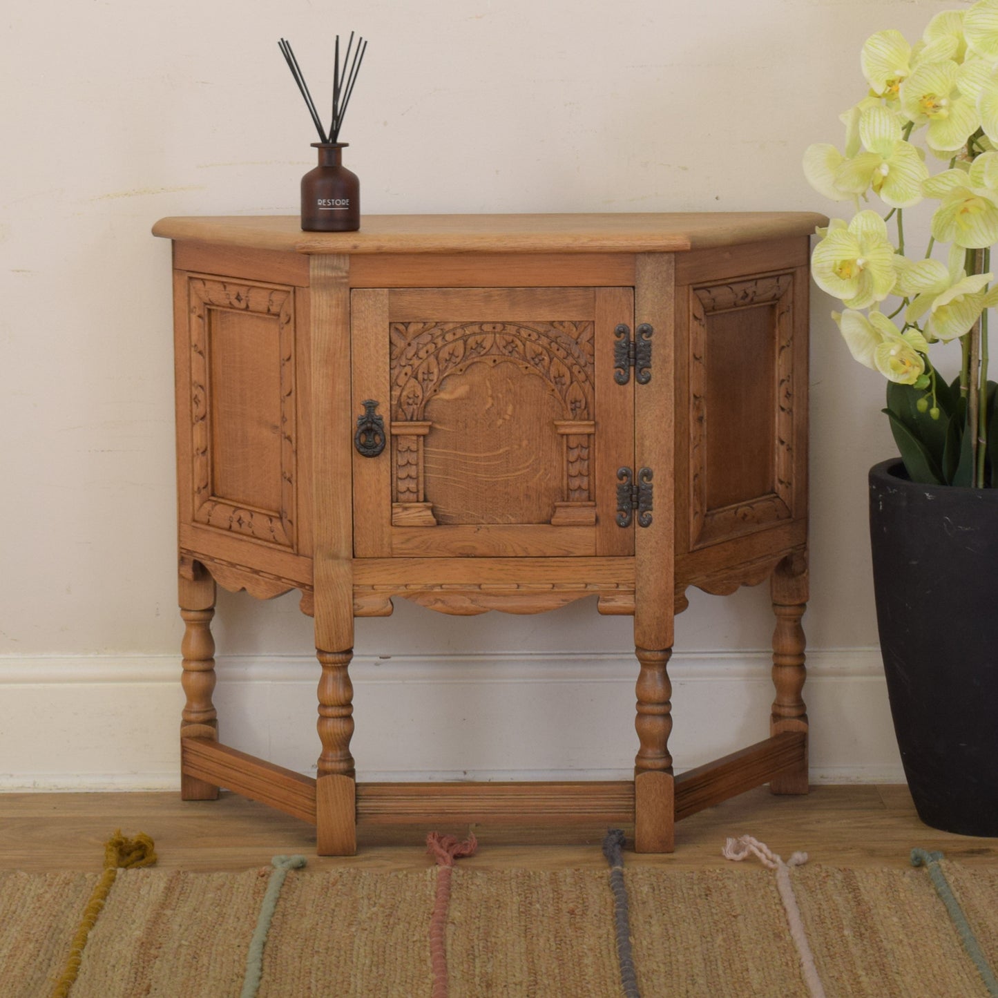 Oak Credence Cabinet