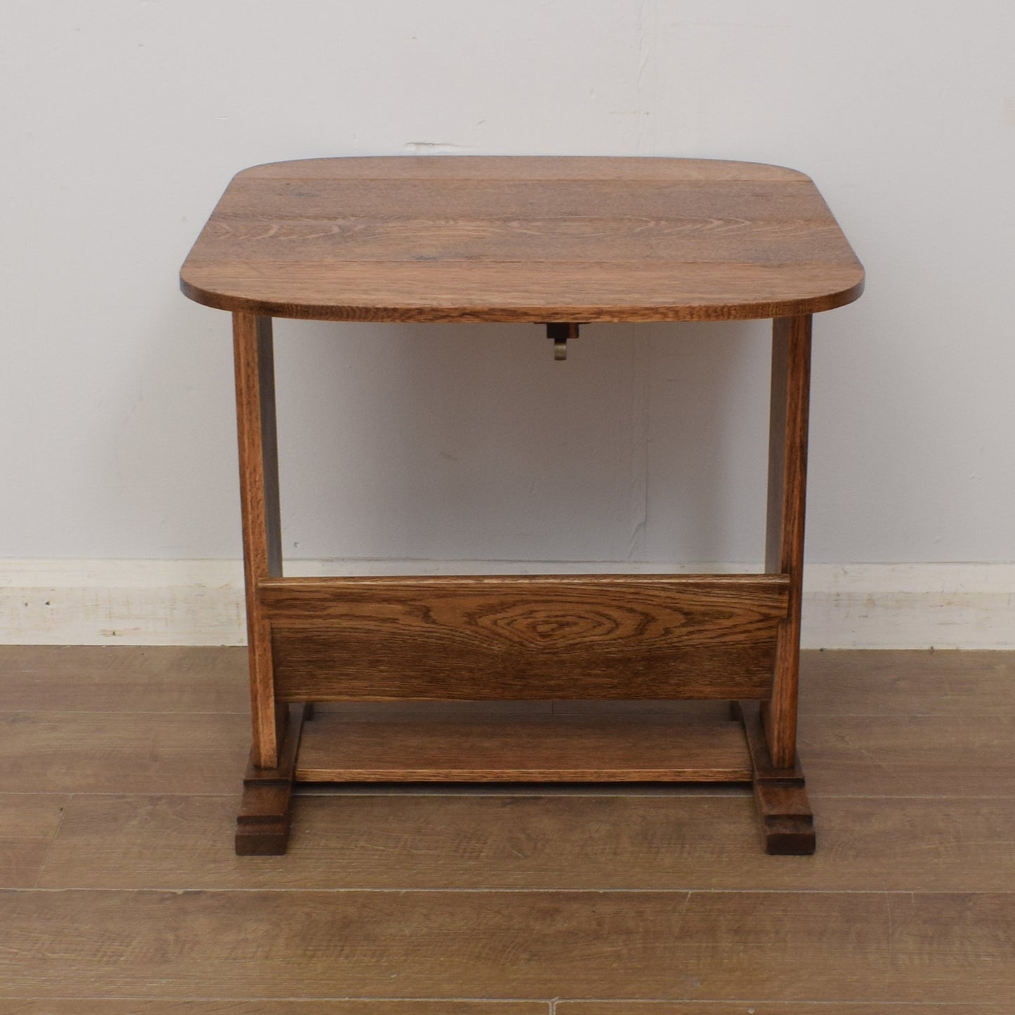 Oak Drop-Leaf Side Table