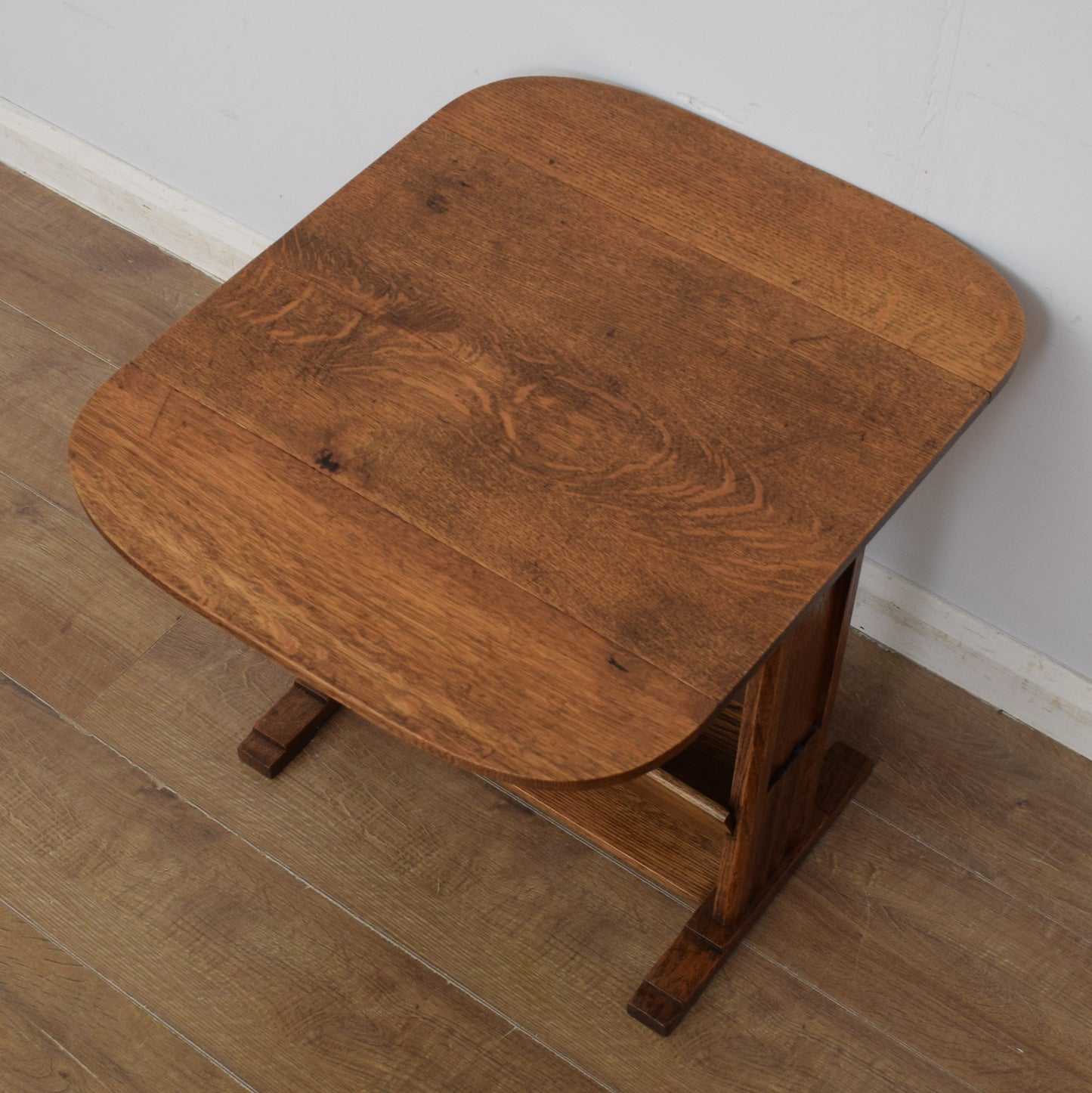 Oak Drop-Leaf Side Table