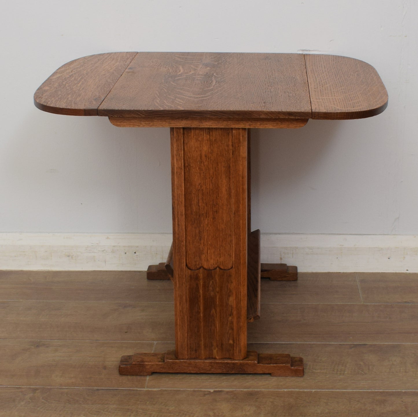 Oak Drop-Leaf Side Table