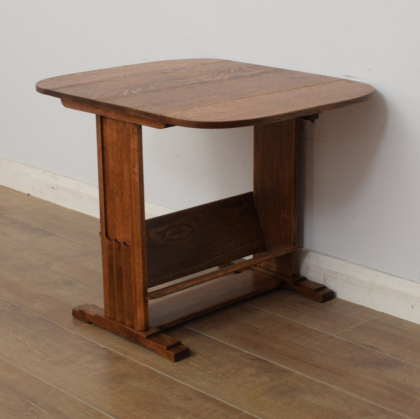 Oak Drop-Leaf Side Table