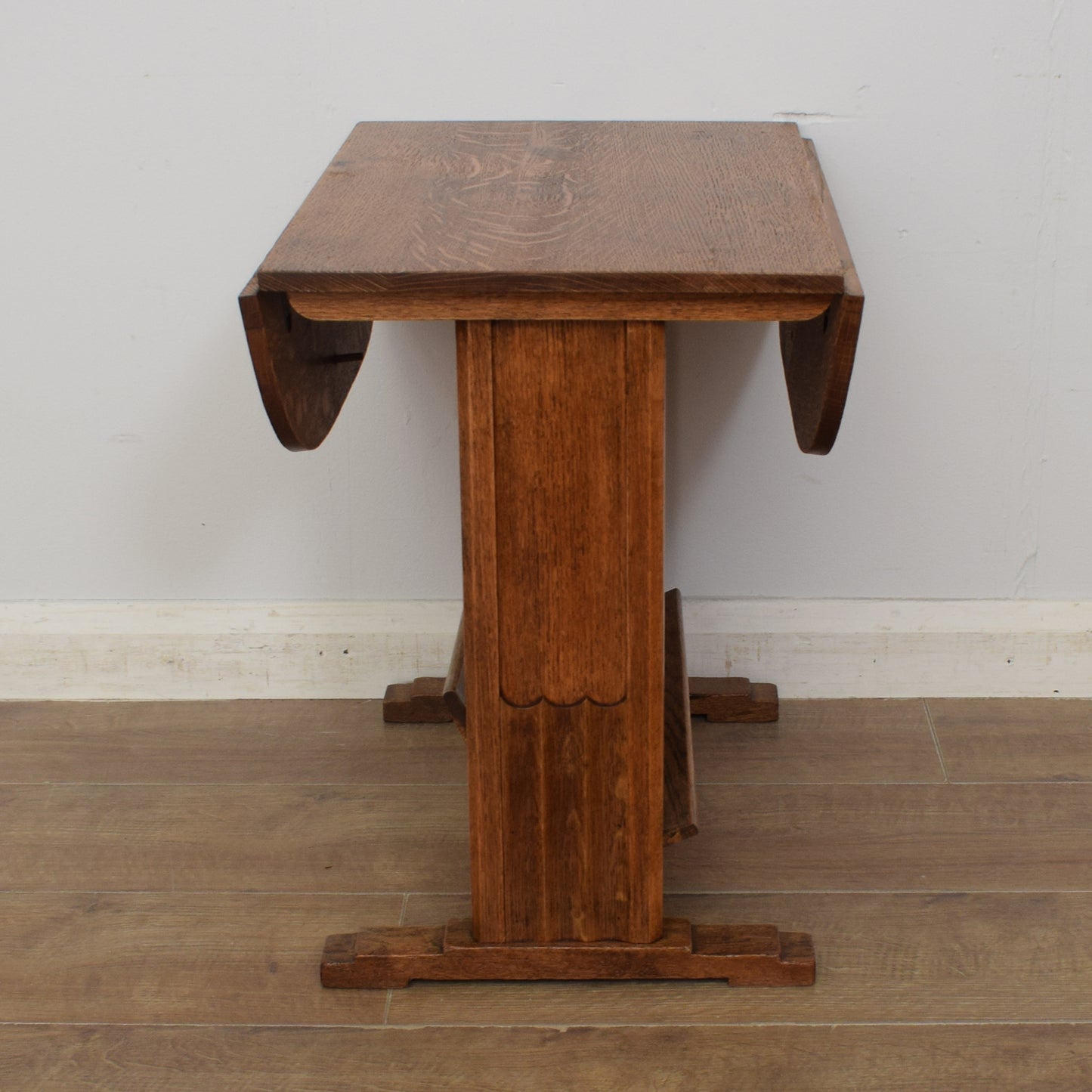 Oak Drop-Leaf Side Table