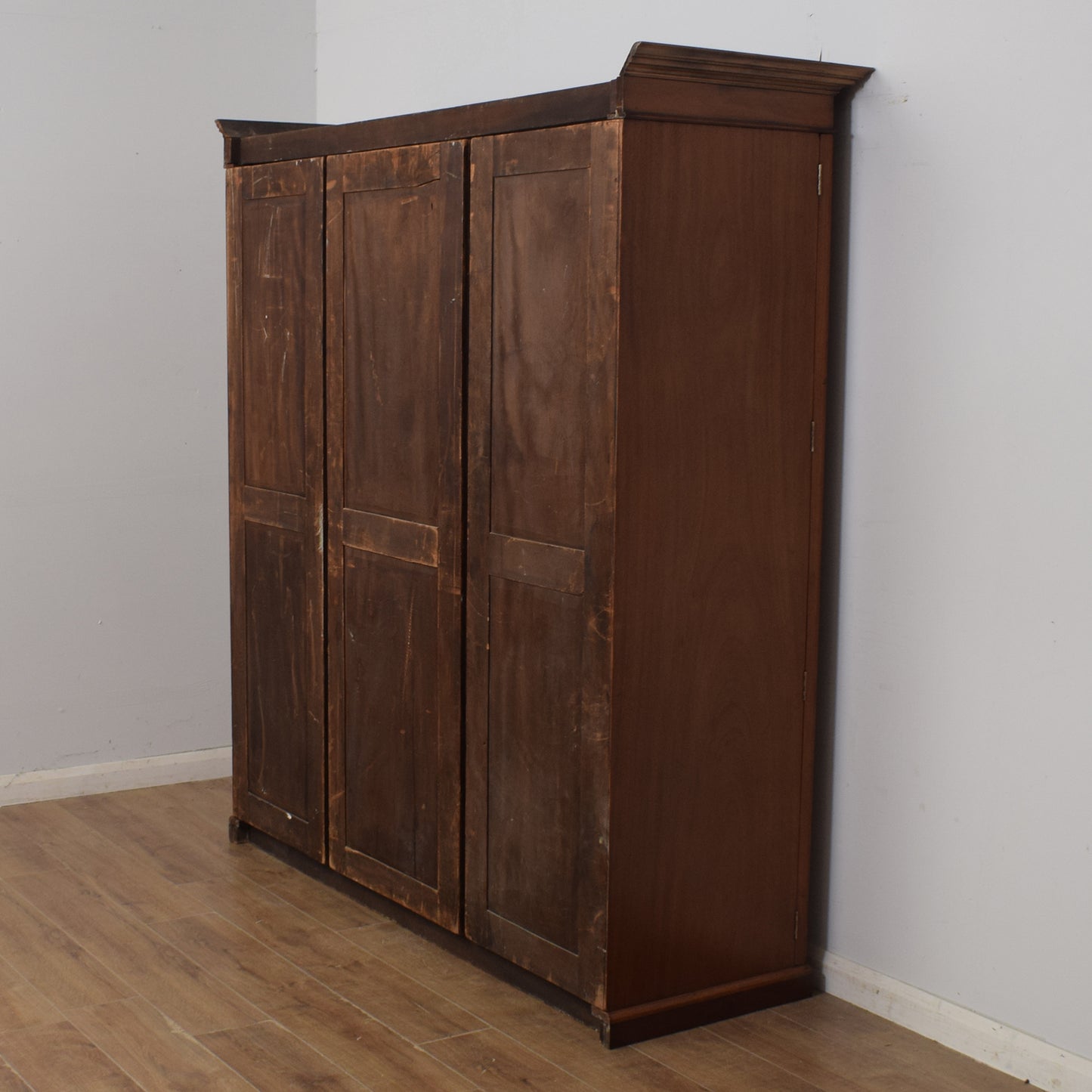 Mahogany Triple Wardrobe