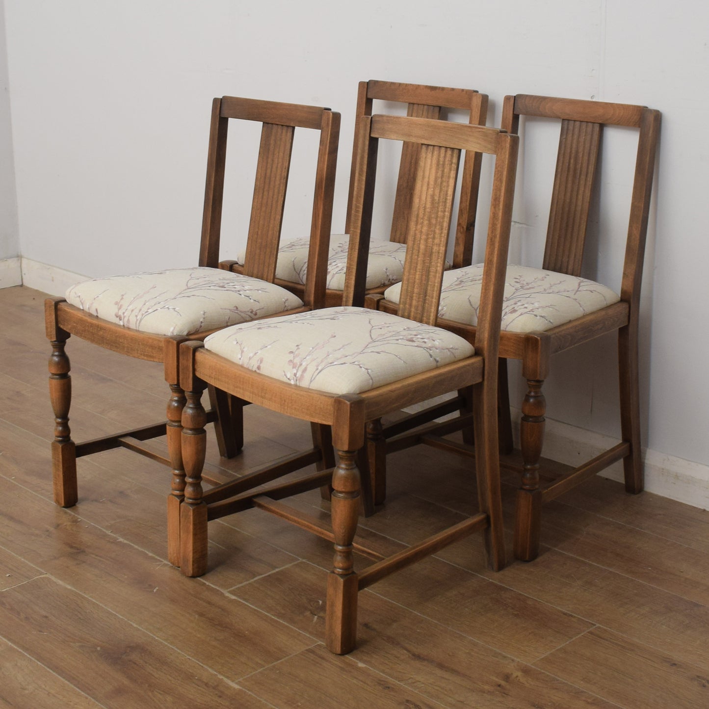 Draw-Leaf Table and Four Chairs