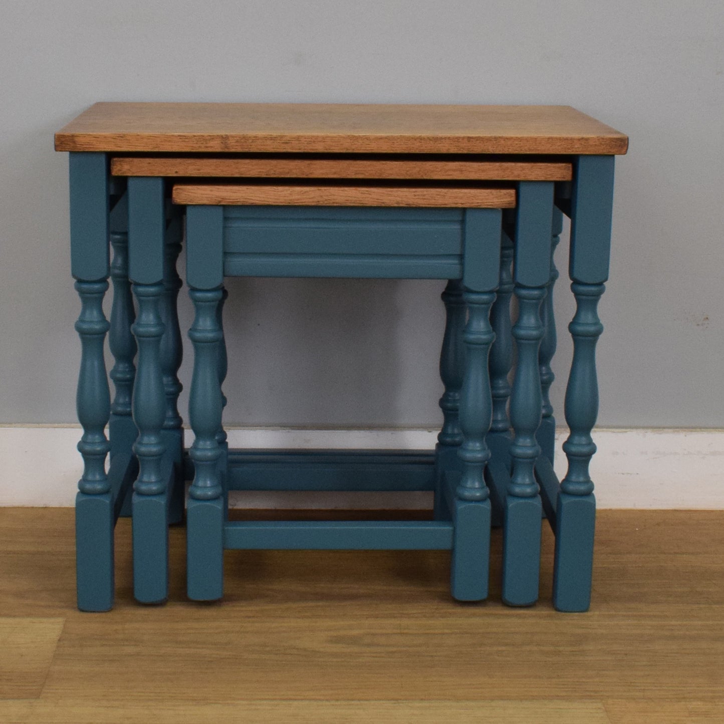 Painted Oak Nest of Tables