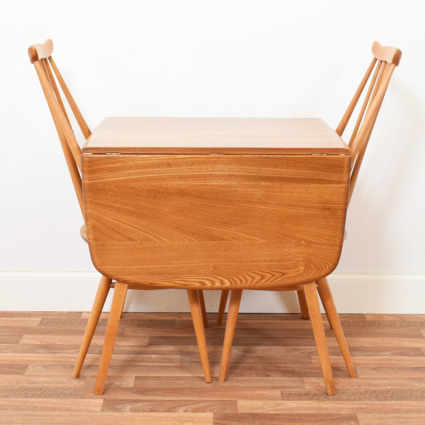 Ercol Drop Leaf Table and Two Chairs