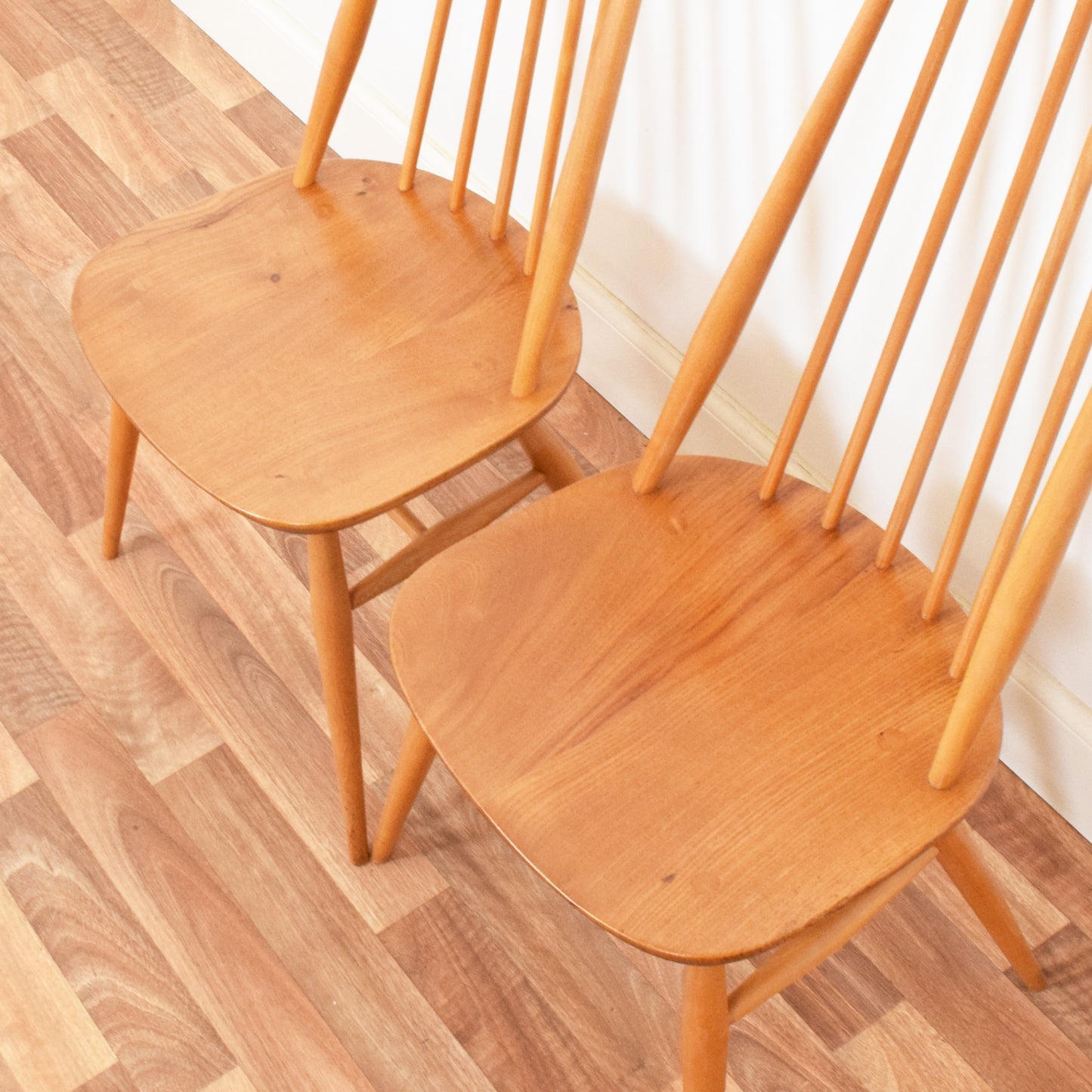 Ercol Drop Leaf Table and Two Chairs