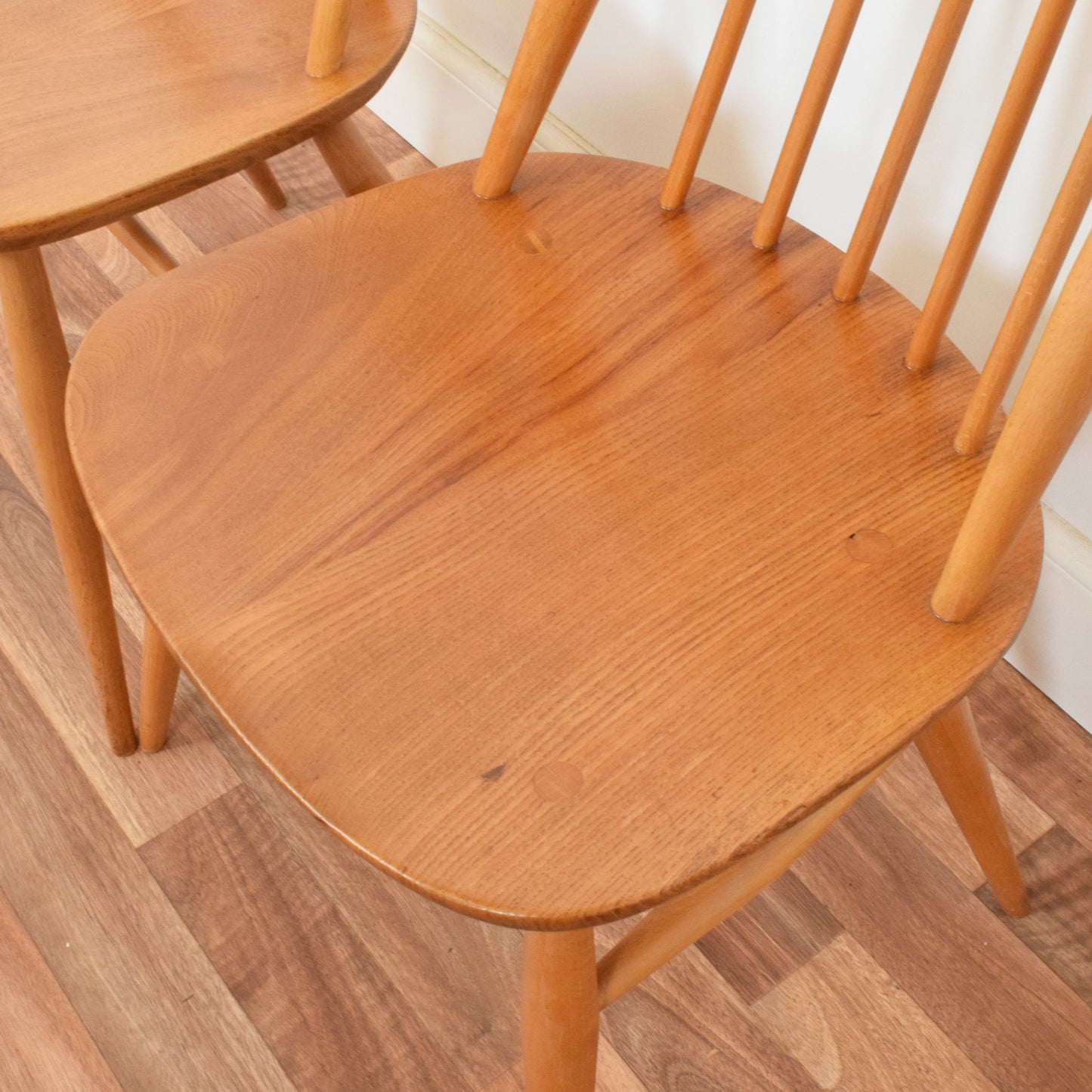 Ercol Drop Leaf Table and Two Chairs