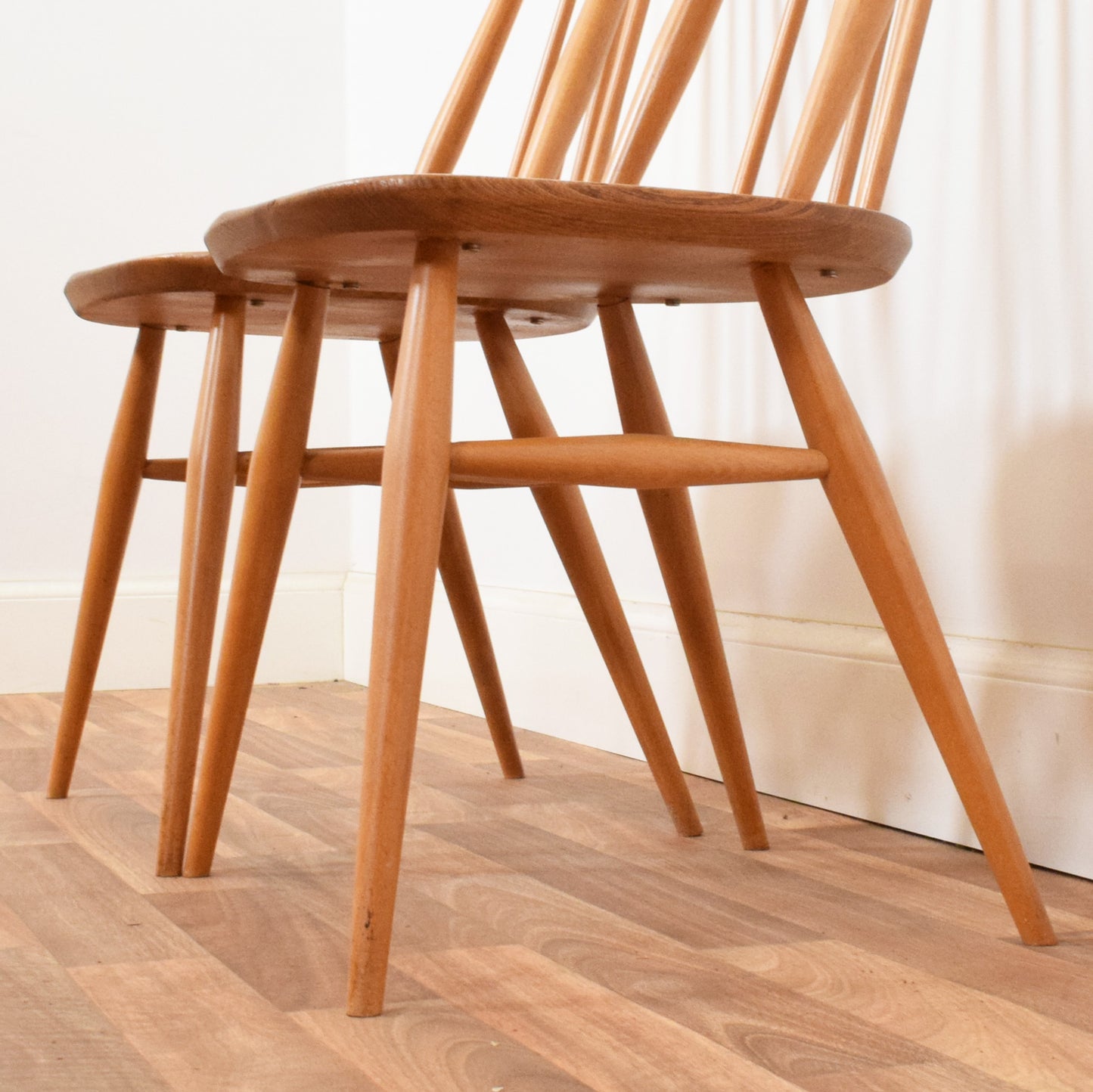Ercol Drop Leaf Table and Two Chairs