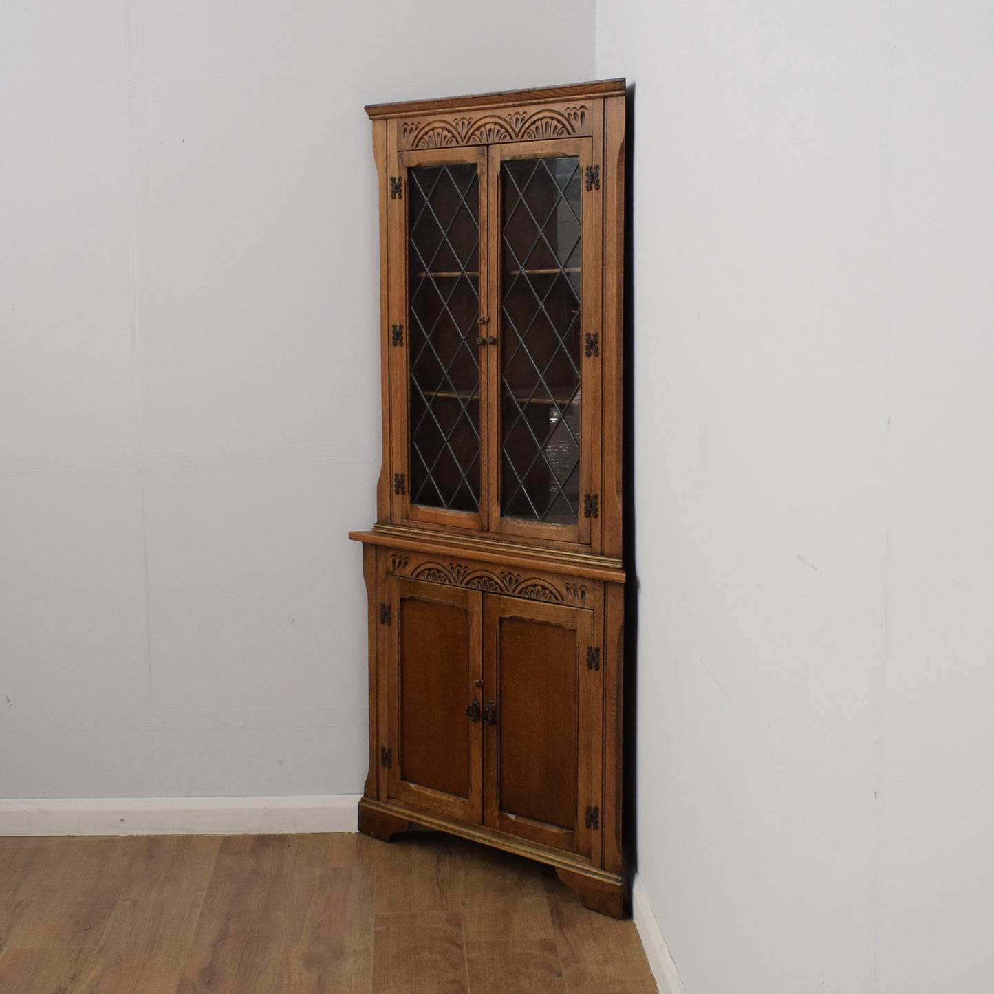 Restored Oak Corner Unit