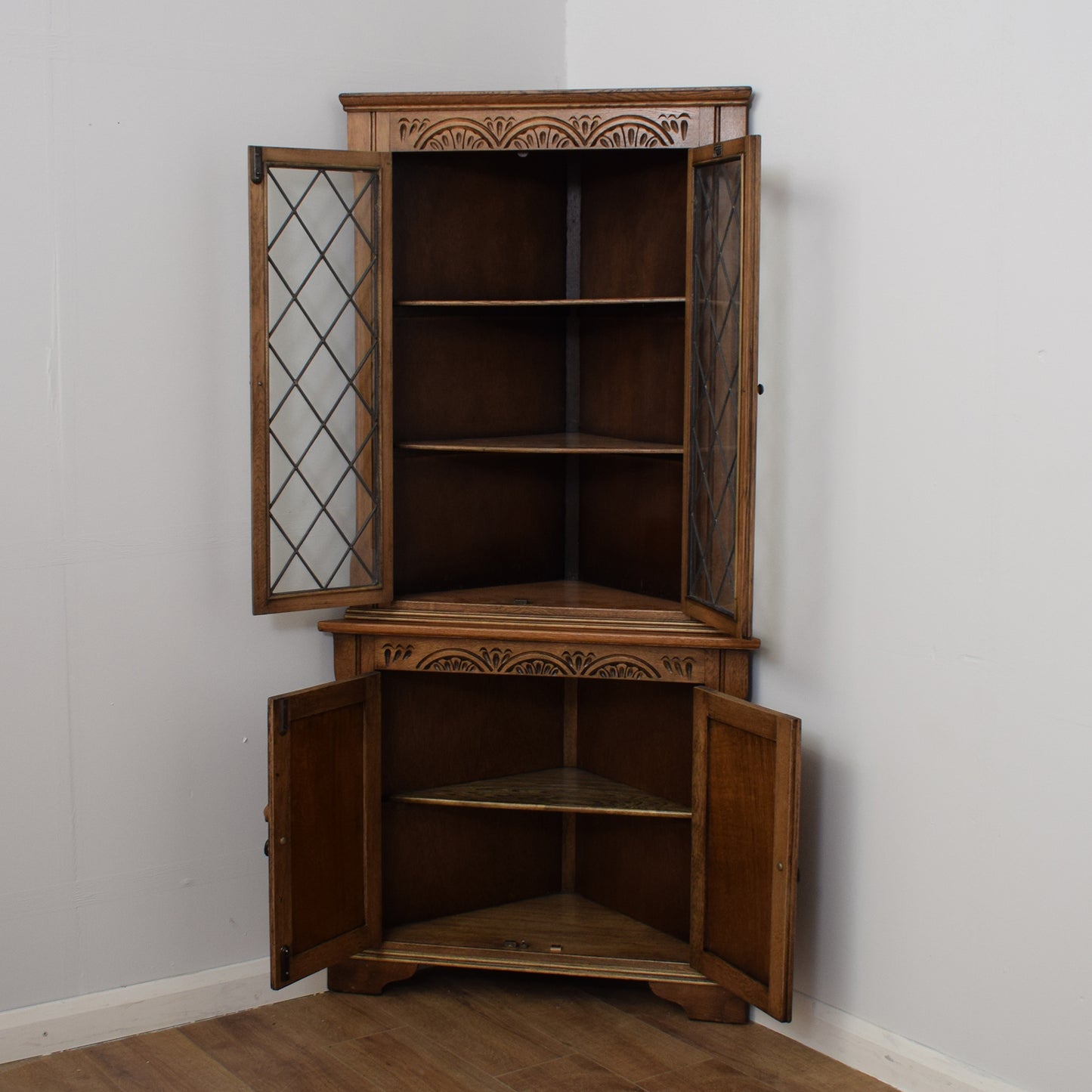 Restored Oak Corner Unit
