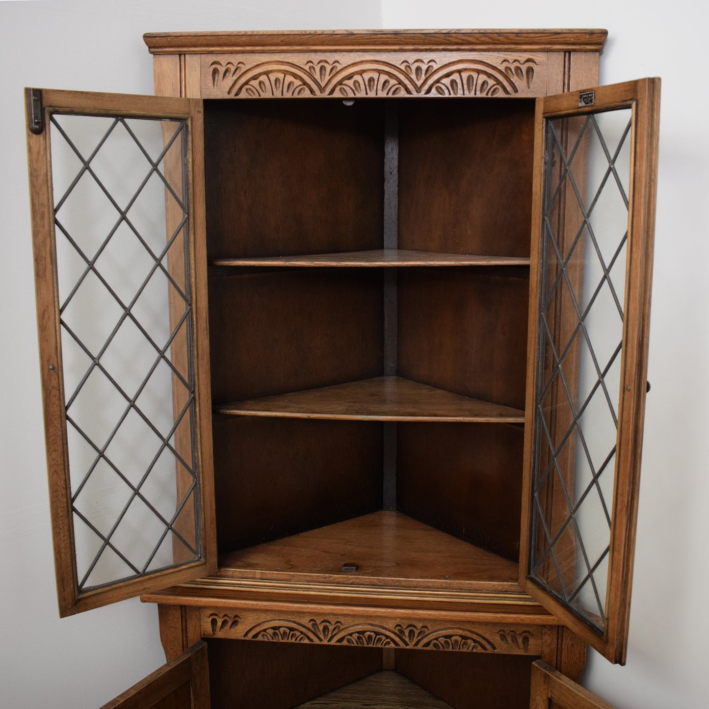 Restored Oak Corner Unit