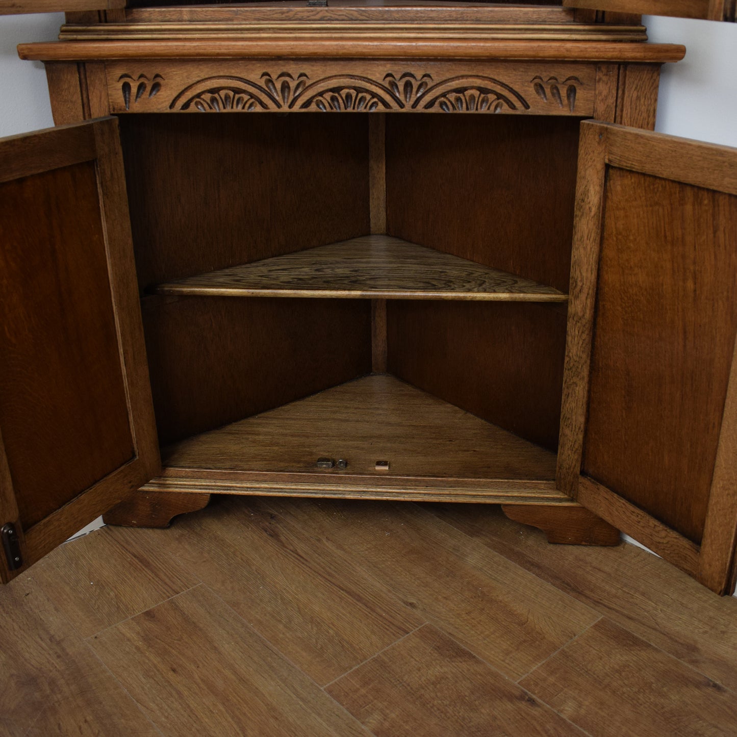 Restored Oak Corner Unit