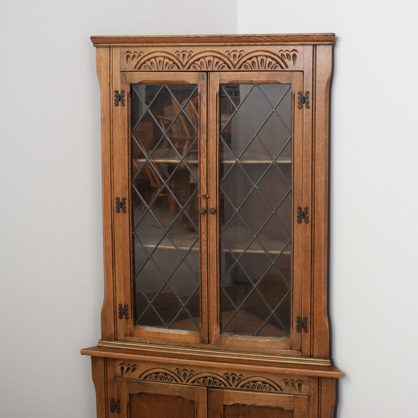 Restored Oak Corner Unit