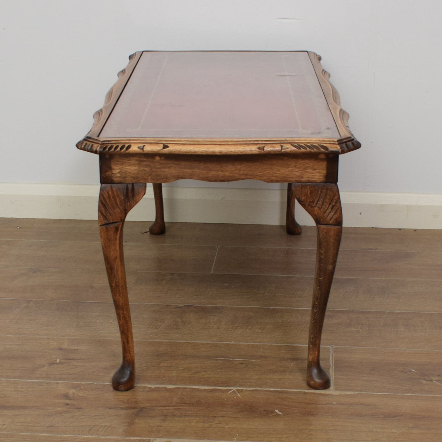 Leather Top Coffee Table