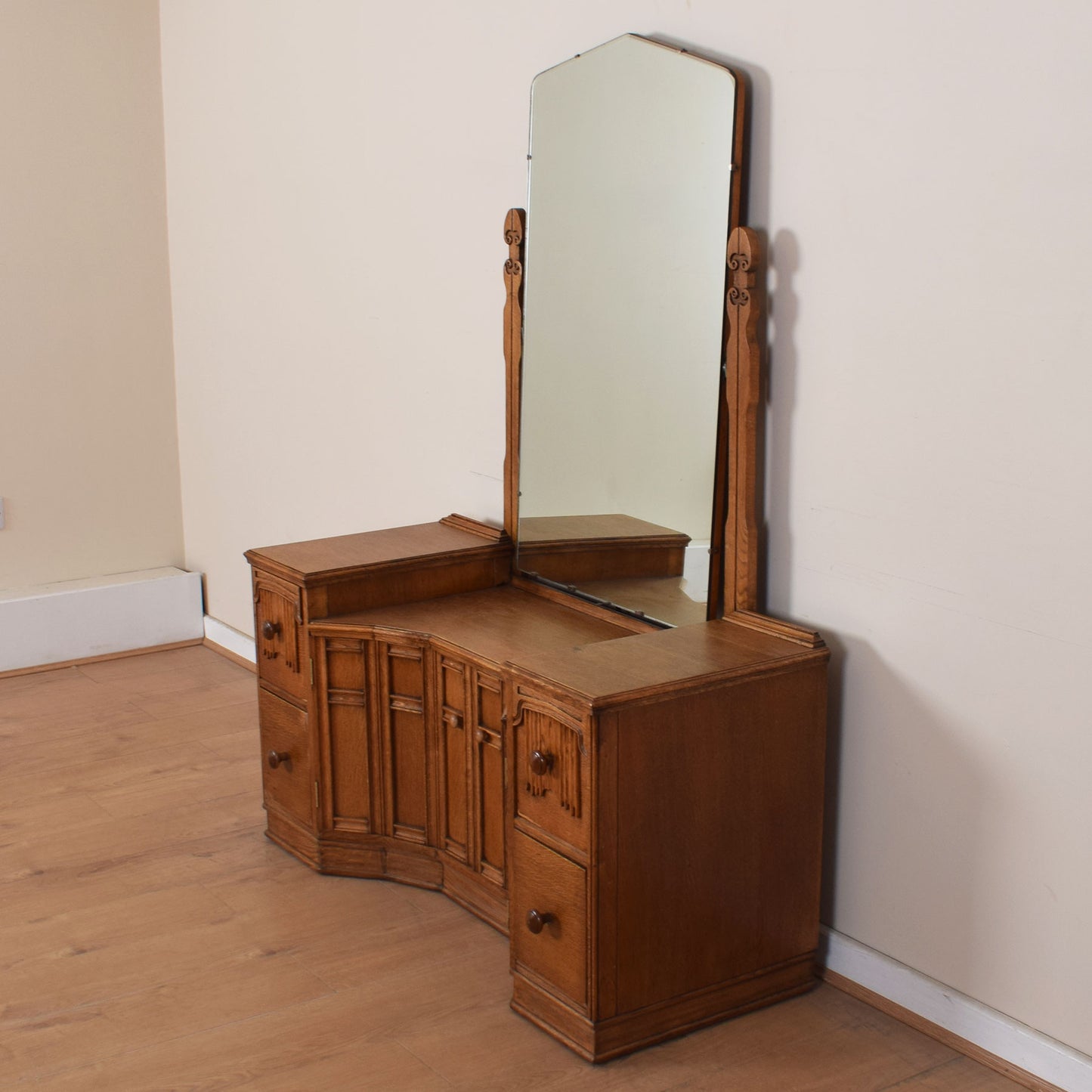Vintage Oak Dressing Table