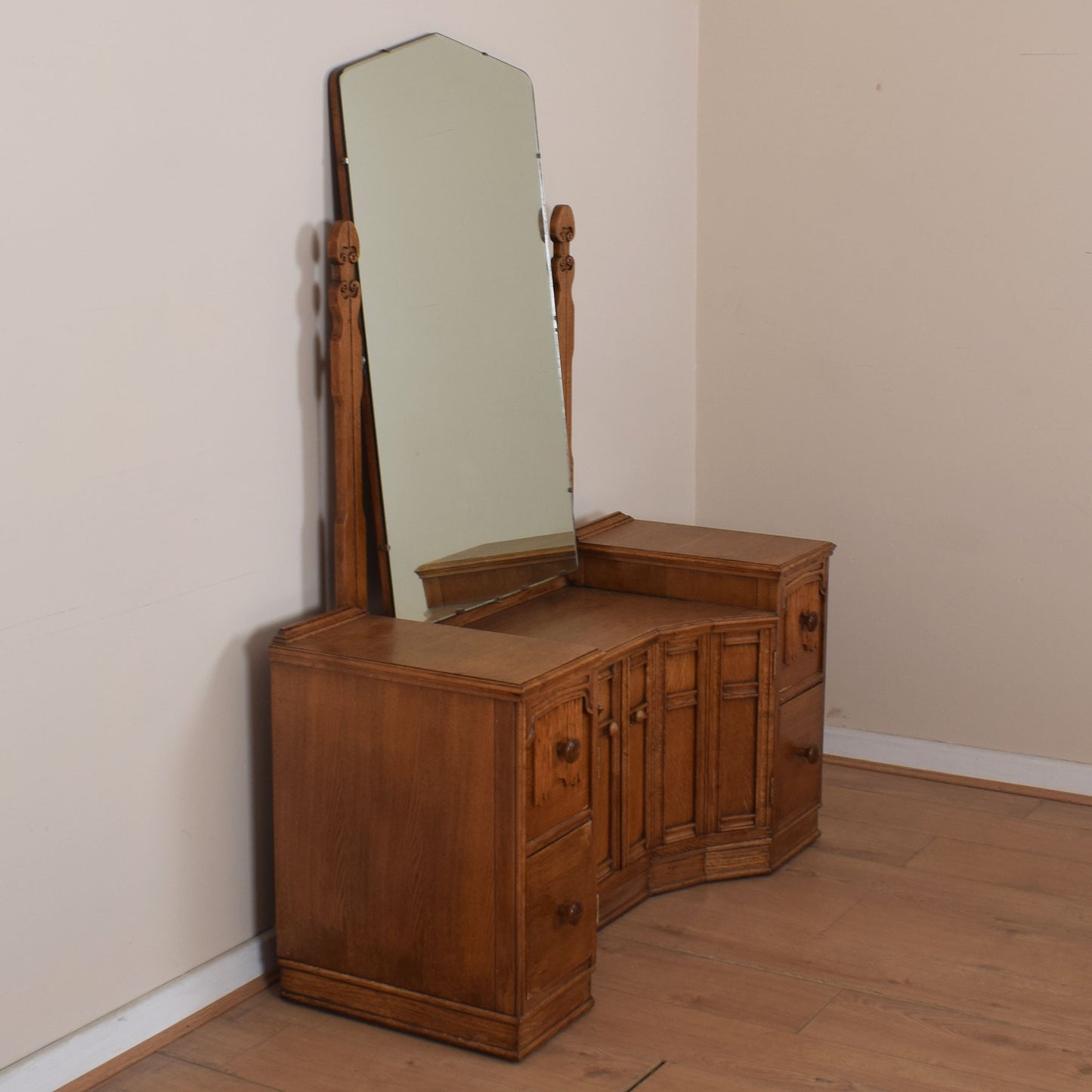 Vintage Oak Dressing Table