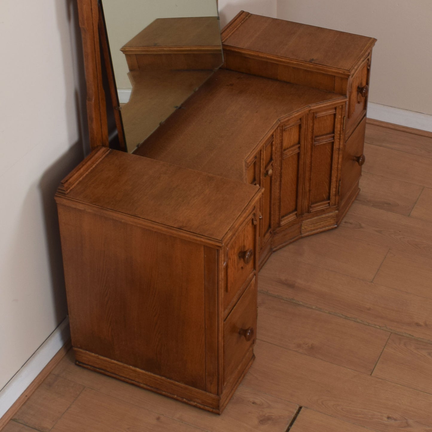 Vintage Oak Dressing Table