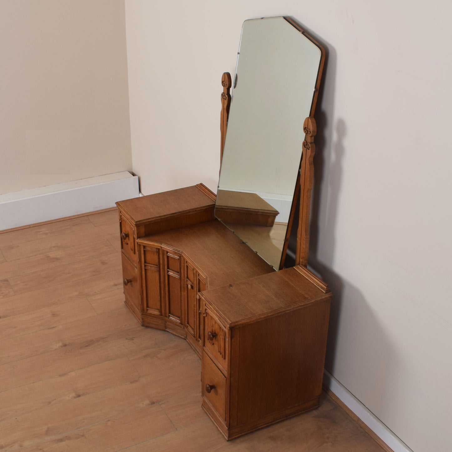 Vintage Oak Dressing Table