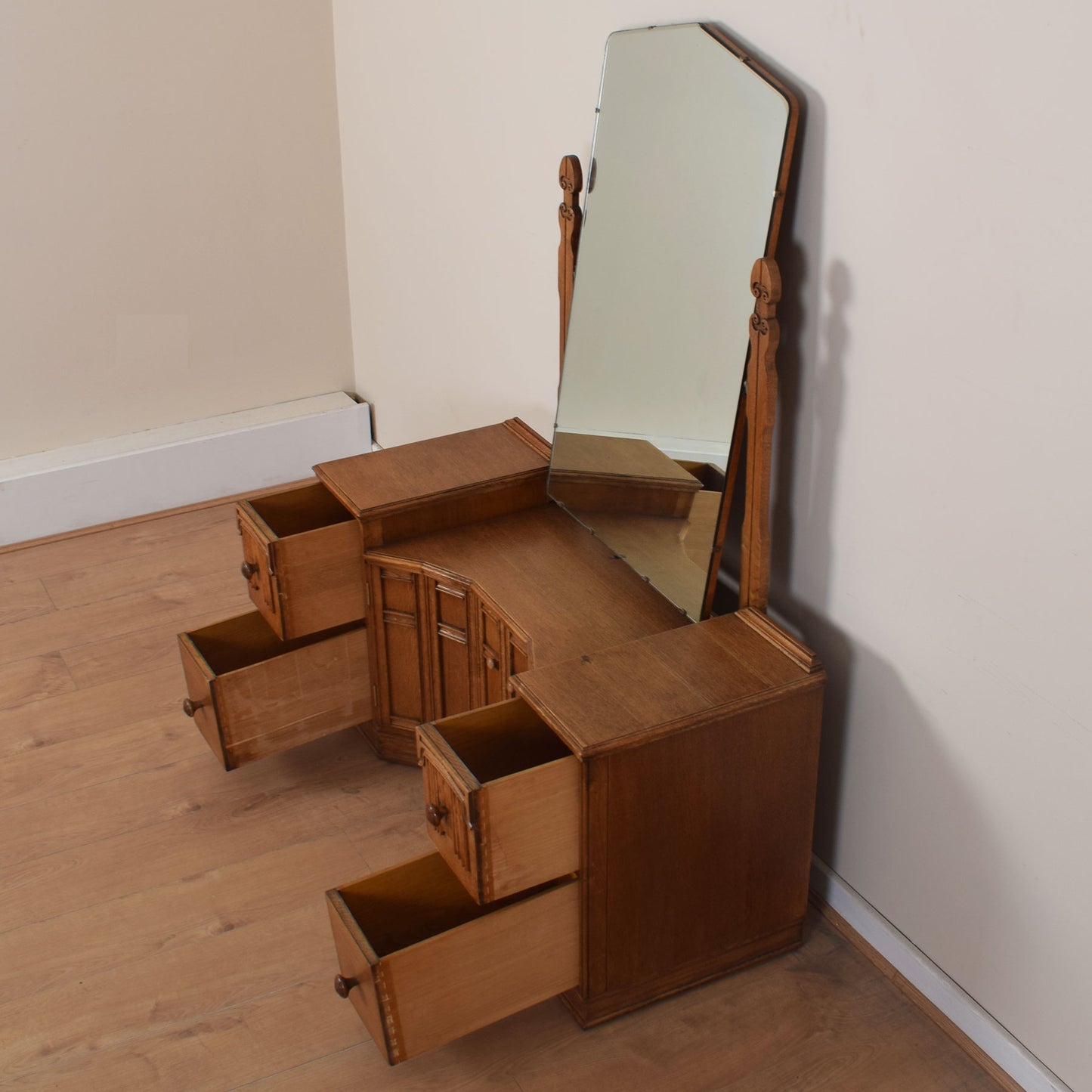 Vintage Oak Dressing Table