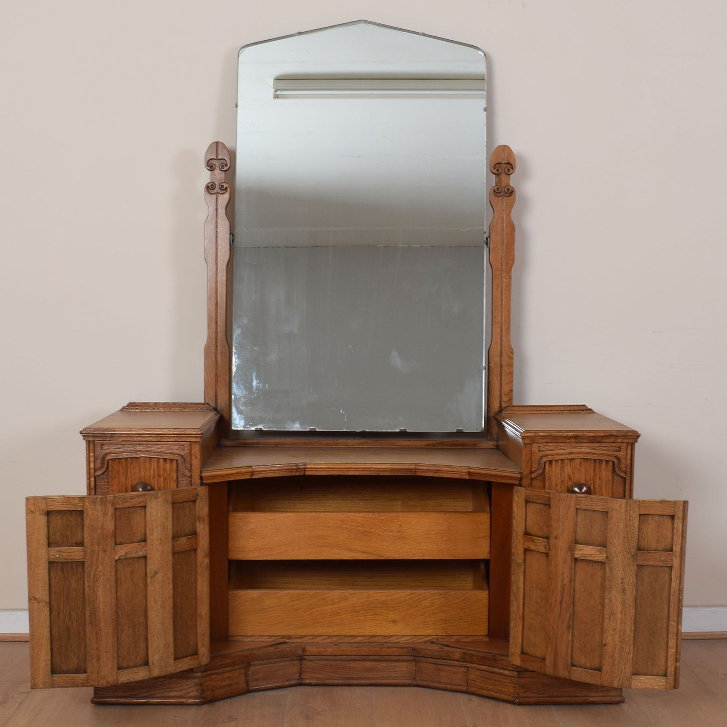 Vintage Oak Dressing Table