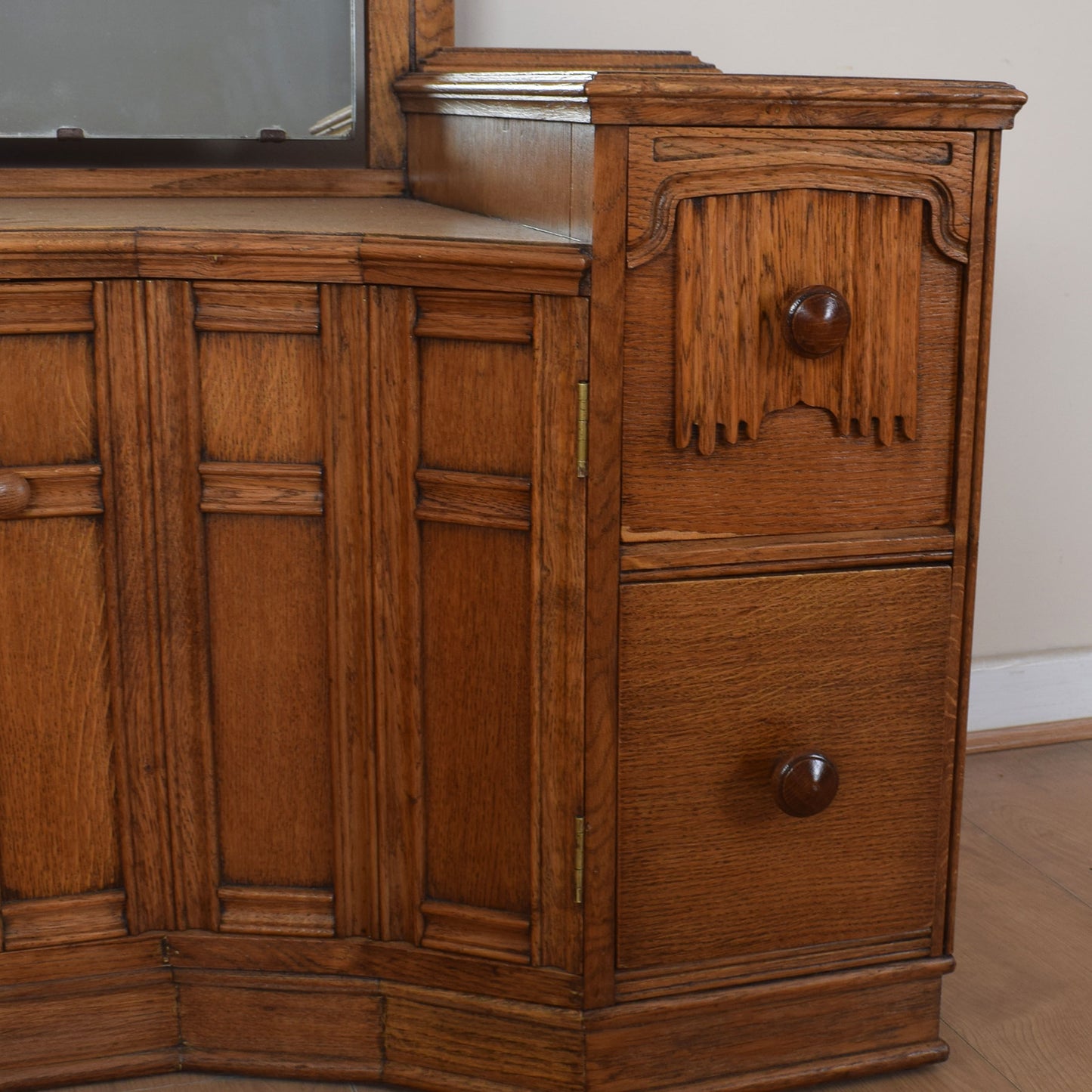 Vintage Oak Dressing Table