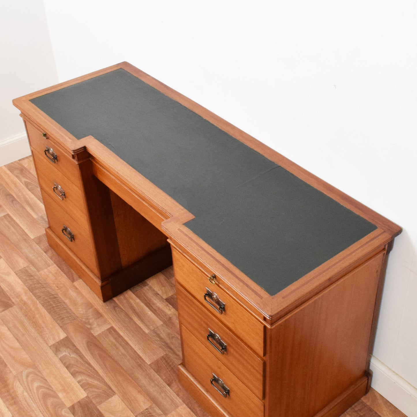 Leather Top Pedestal Desk