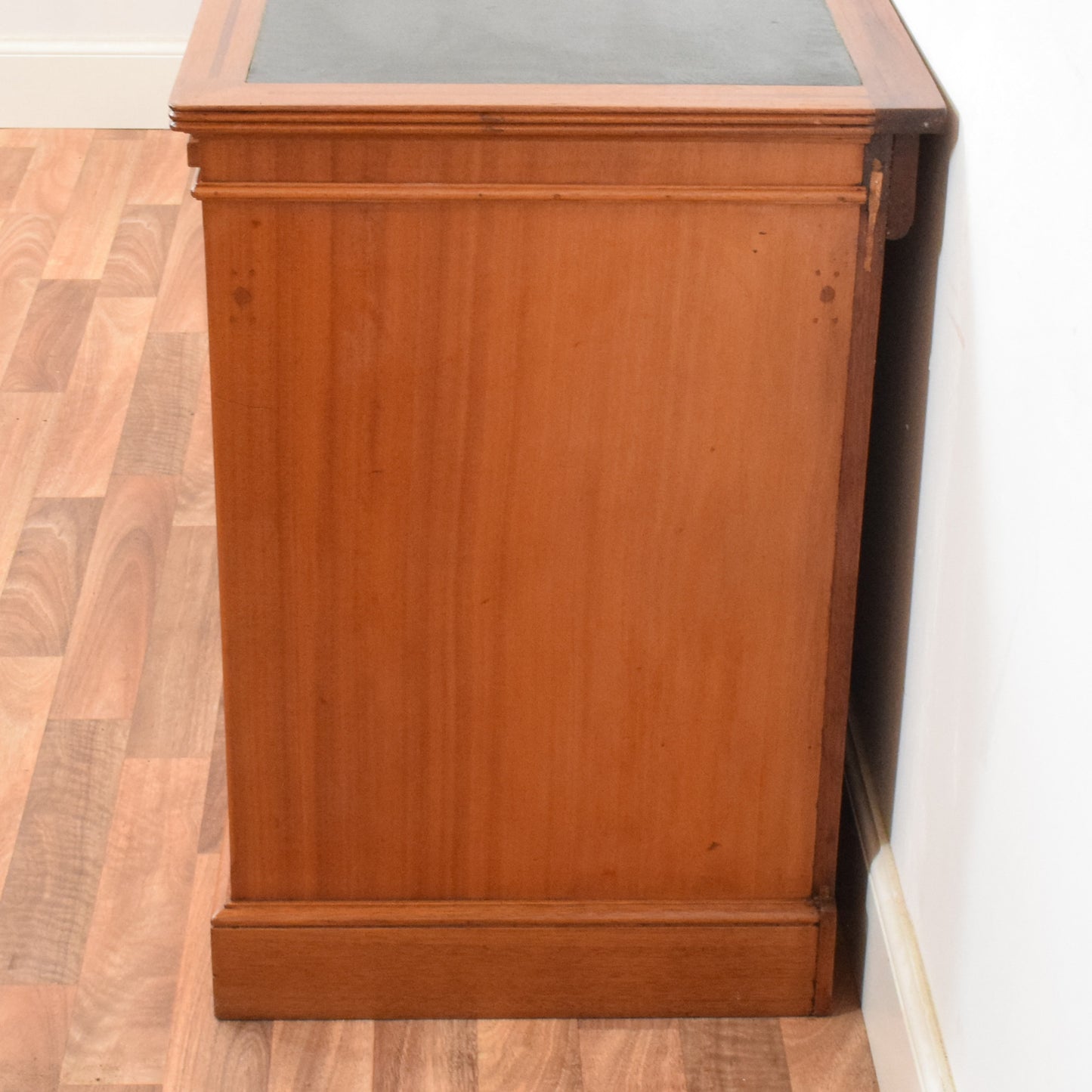 Leather Top Pedestal Desk