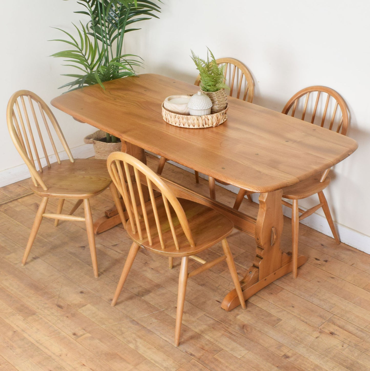 Ercol Table and Four chairs