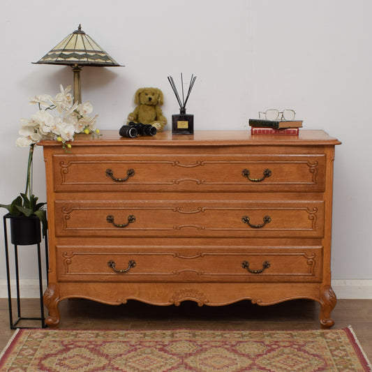 French Oak Chest Of Drawers