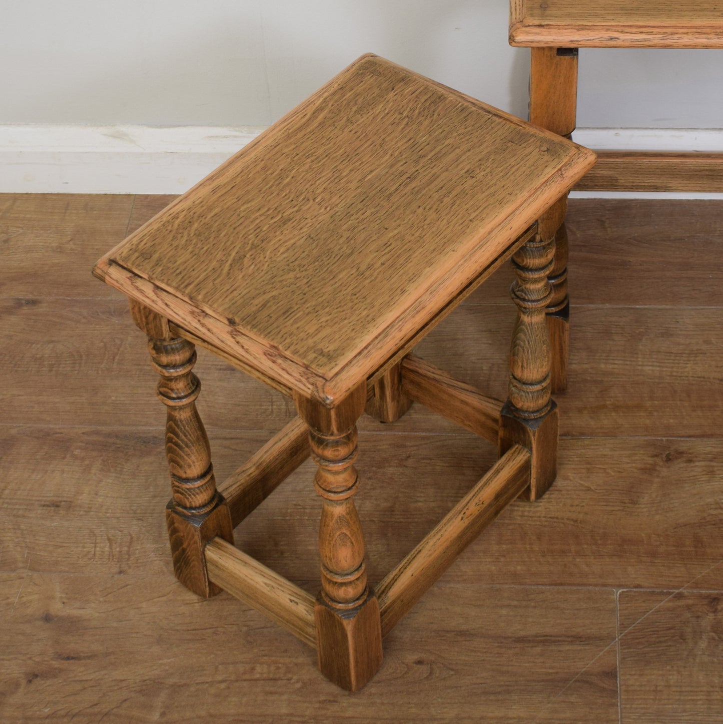 Solid Oak Bevan Funnell Nest Of Tables