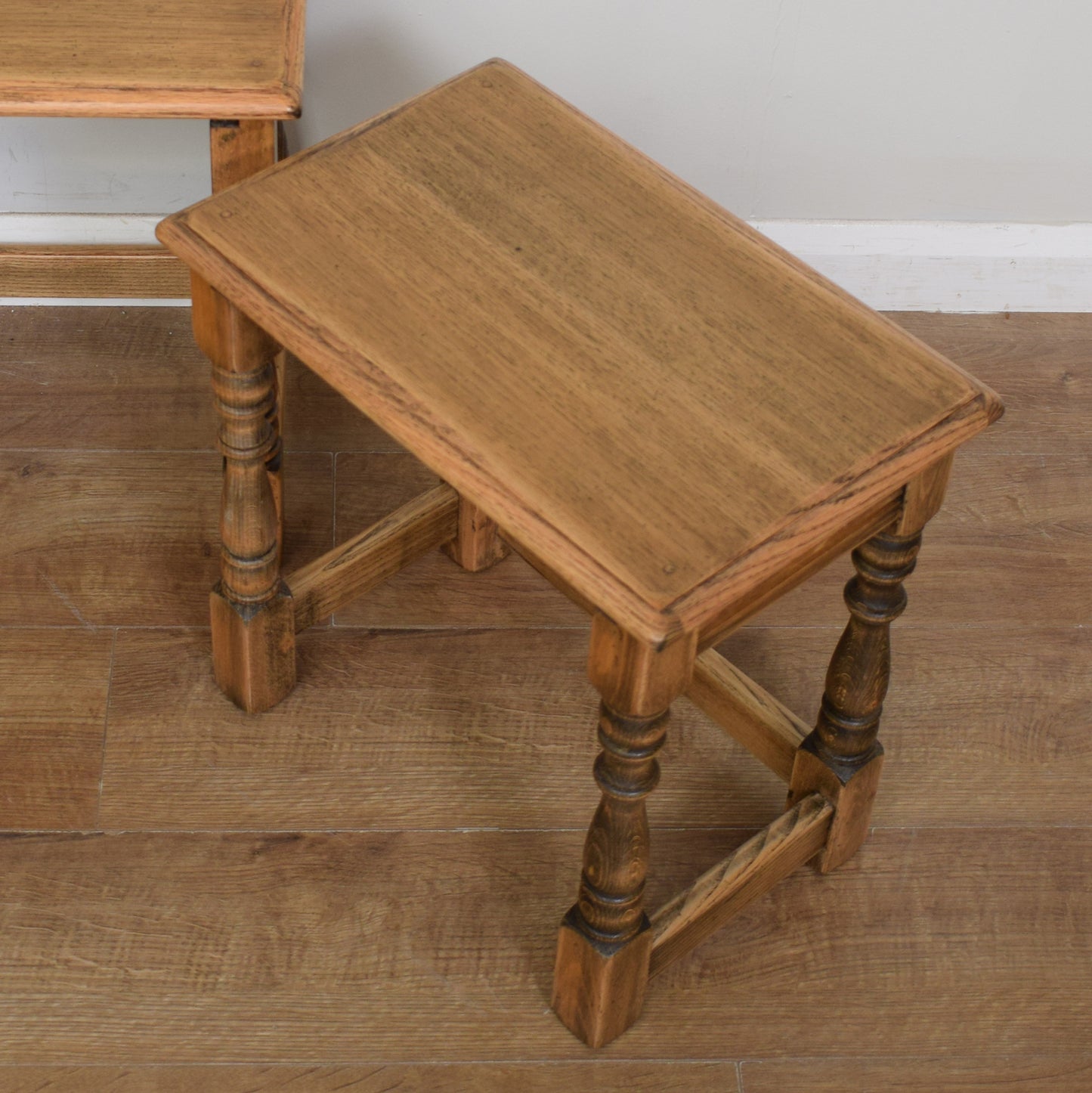 Solid Oak Bevan Funnell Nest Of Tables