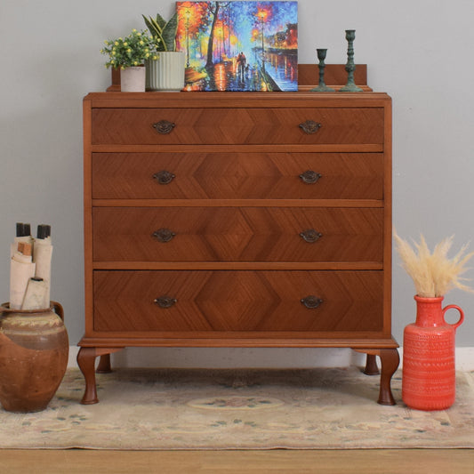 Large Refinished Mahogany Chest of Drawers